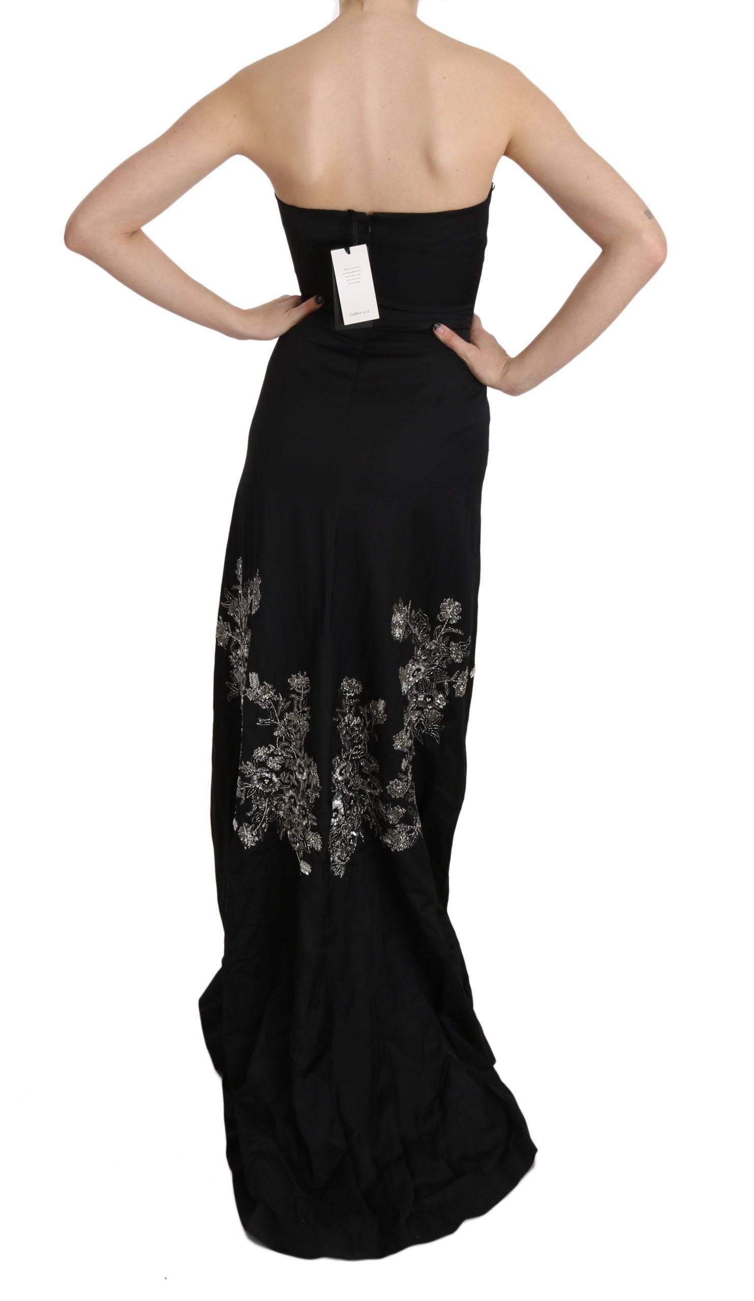 Buy Enchanting Black Maxi Flare Dress by John Richmond