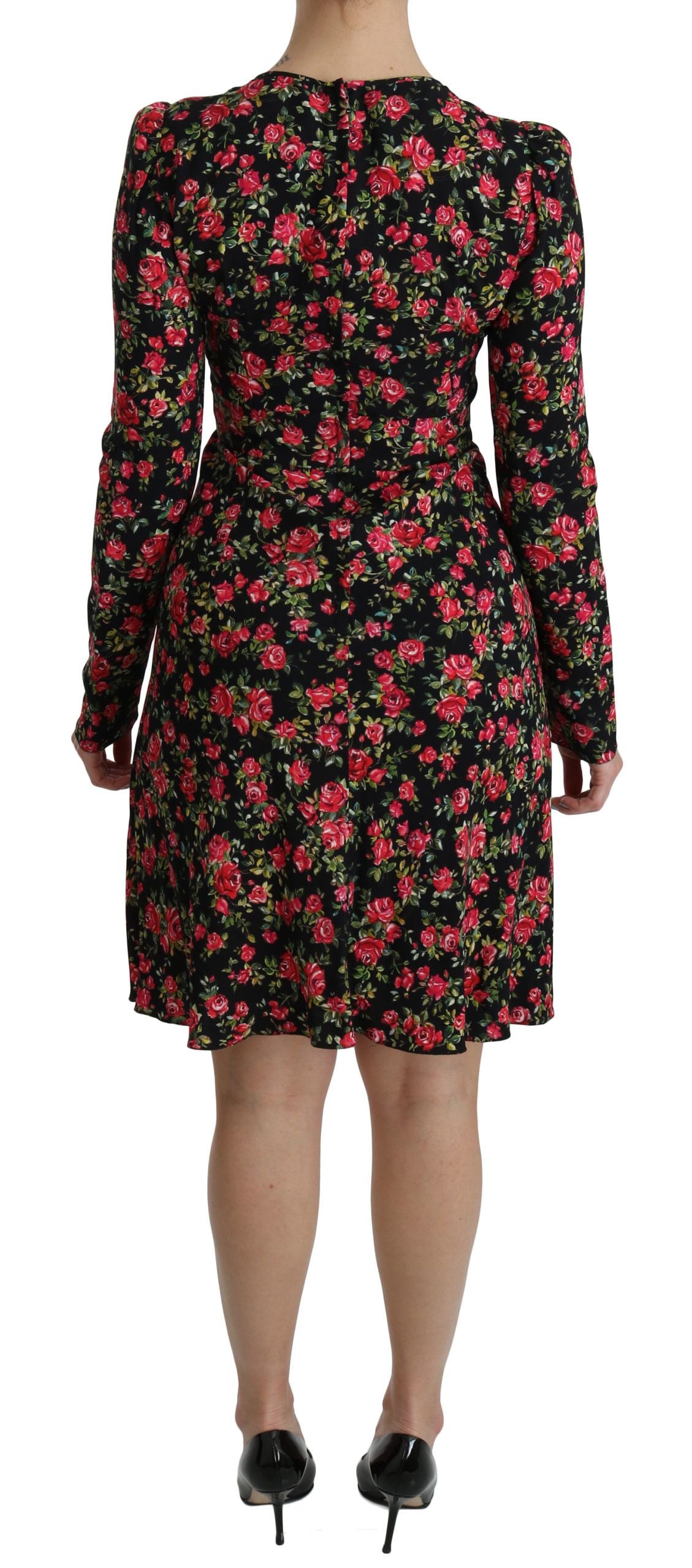 Buy Floral A-Line Viscose Knee Length Dress by Dolce & Gabbana