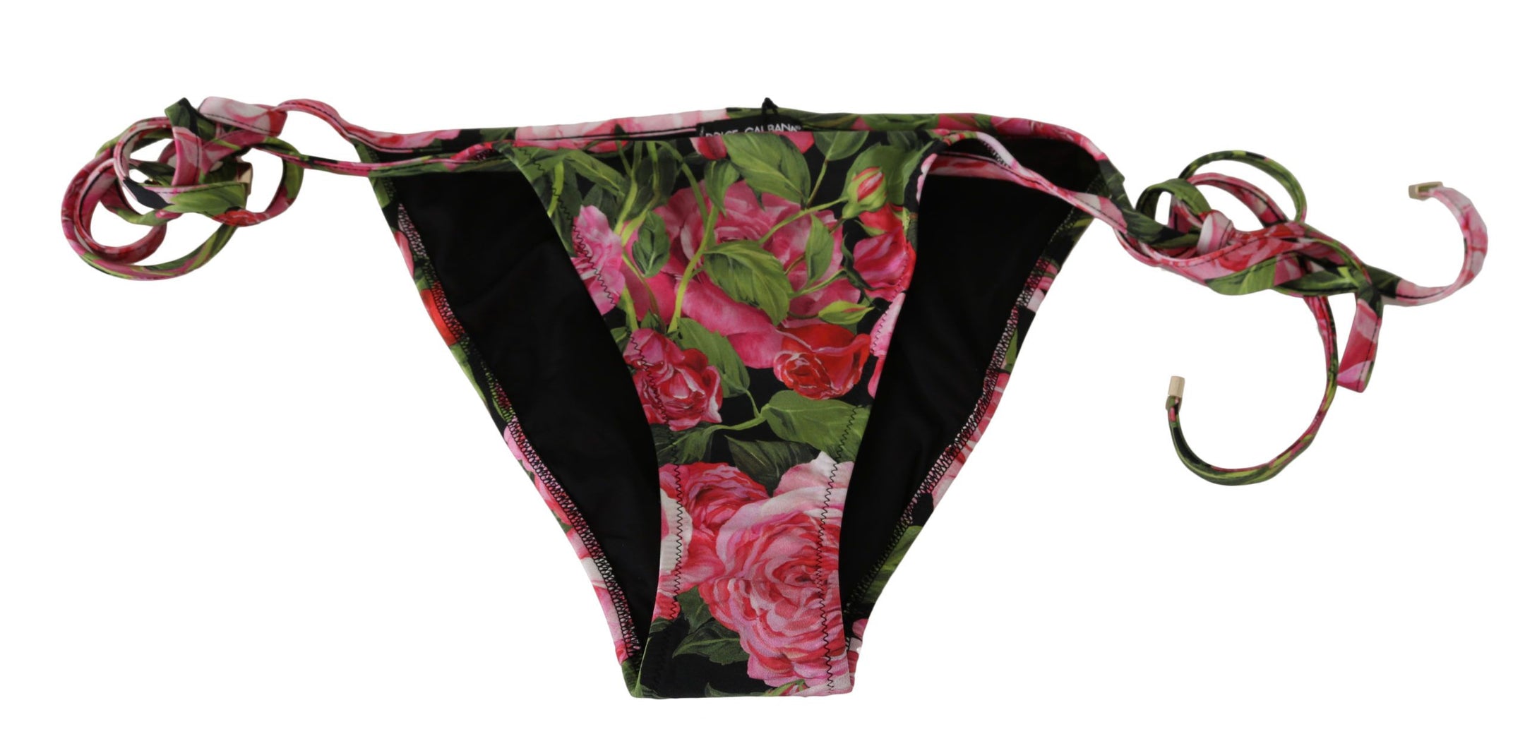 Buy Elegant Rose Pattern Bikini Bottom by Dolce & Gabbana