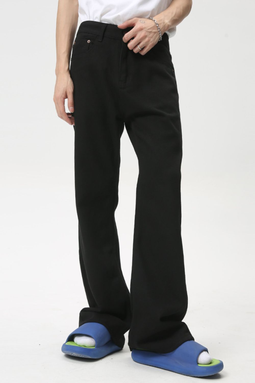 Buy Mid Rise Jeans with Pockets by Faz