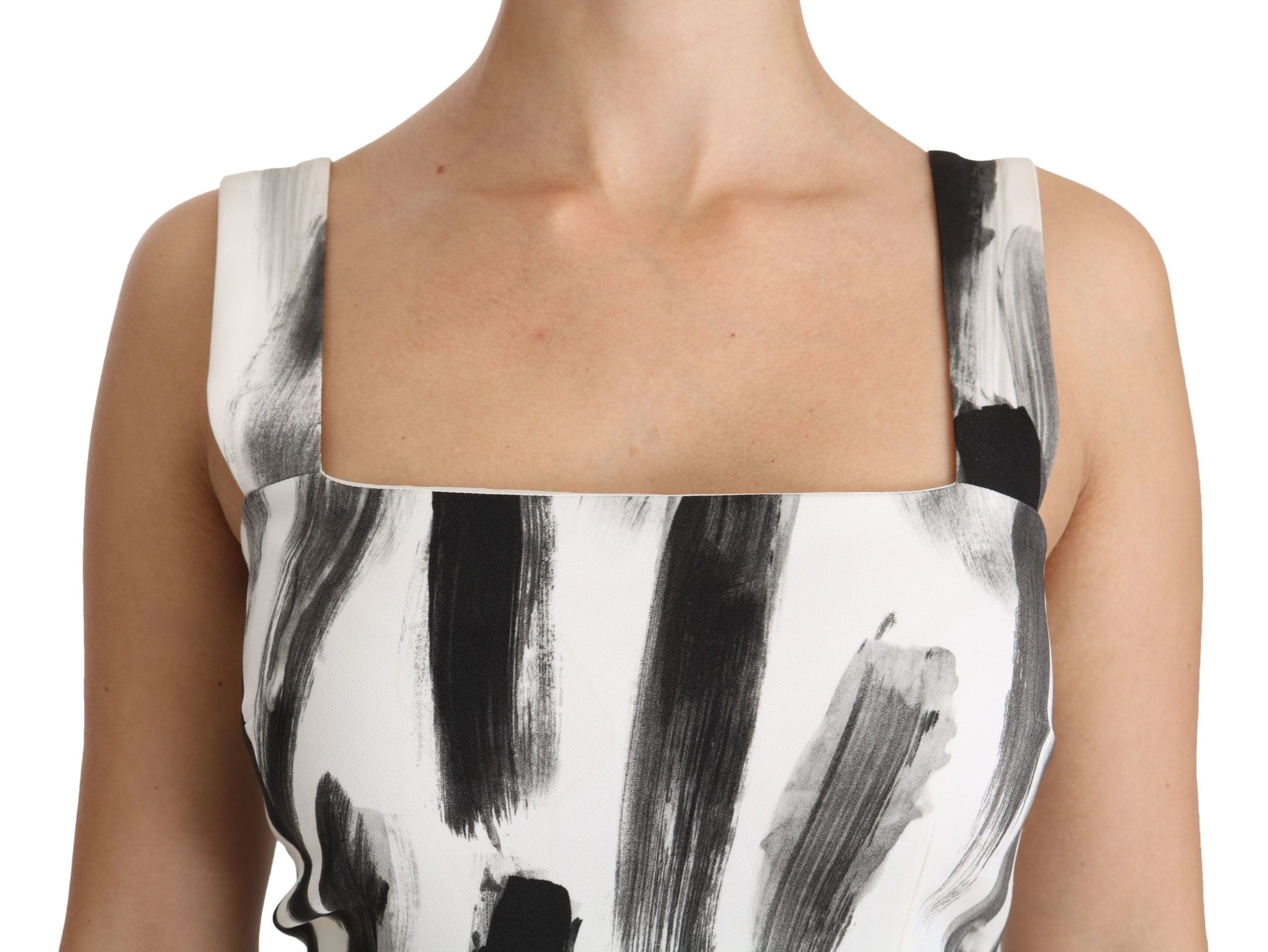 Buy Chic Monochrome Sheath Midi Dress by Dolce & Gabbana