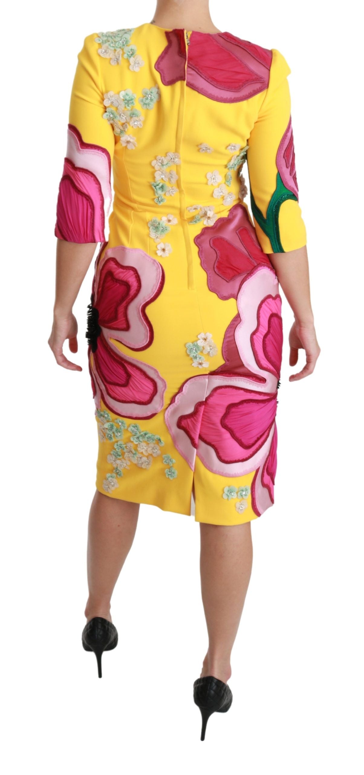 Buy Sunshine Bloom Sheath Knee-Length Dress by Dolce & Gabbana