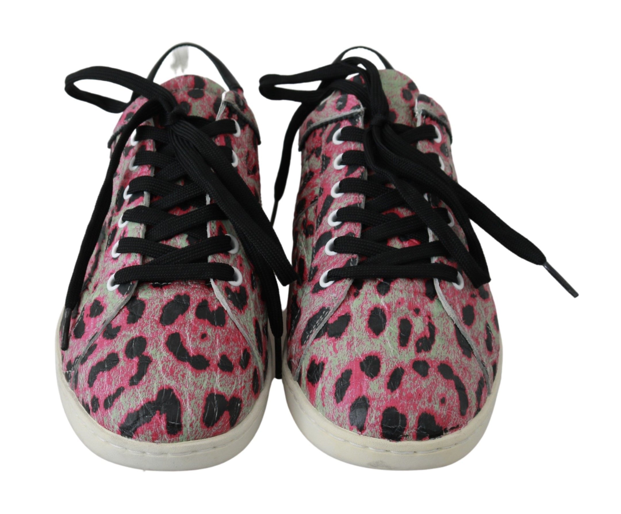 Buy Multicolor Crocodile Leather Sneakers by Dolce & Gabbana