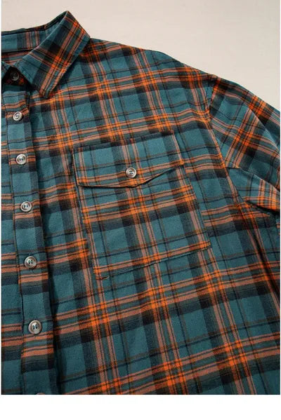 Buy Plaid Collared Neck Long Sleeve Shirt by SYNZ