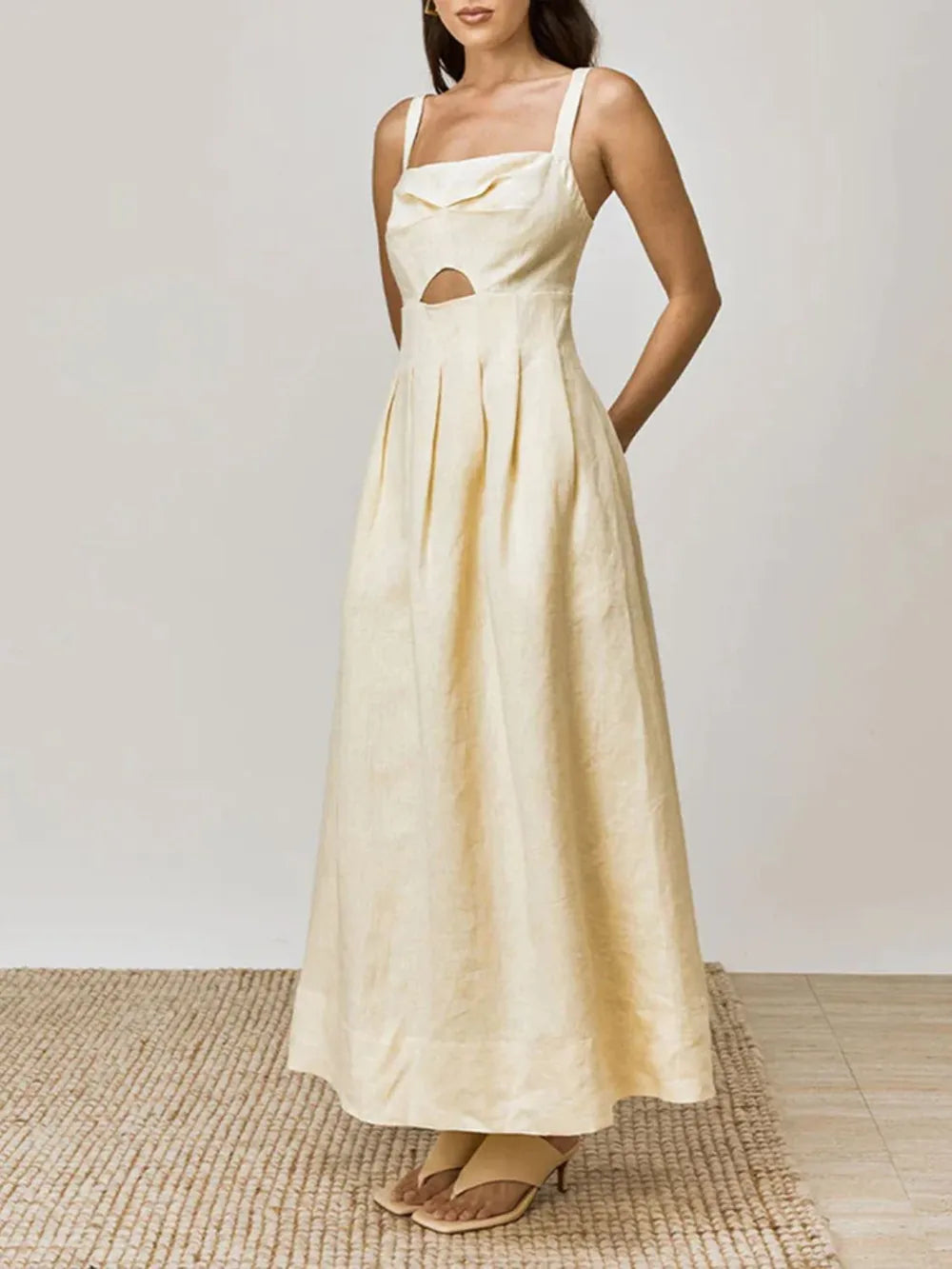 Buy Cutout Square Neck Cami Dress by Faz