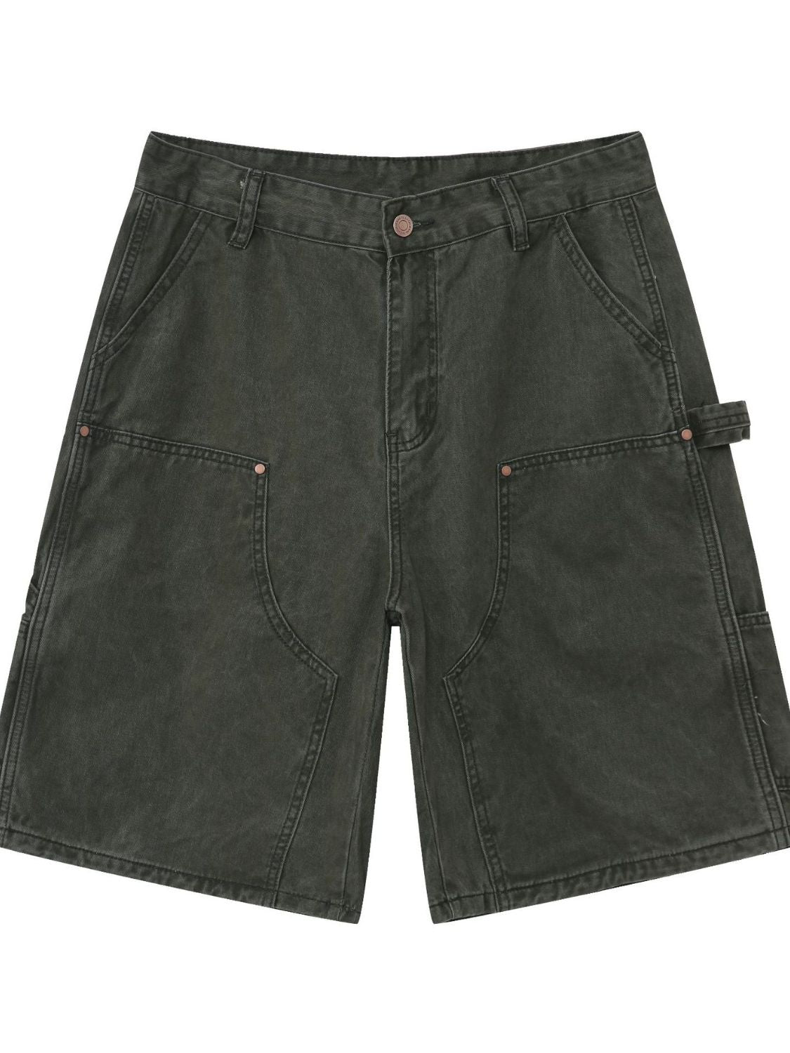Buy Men's Mid Rise Denim Shorts with Pockets by Faz