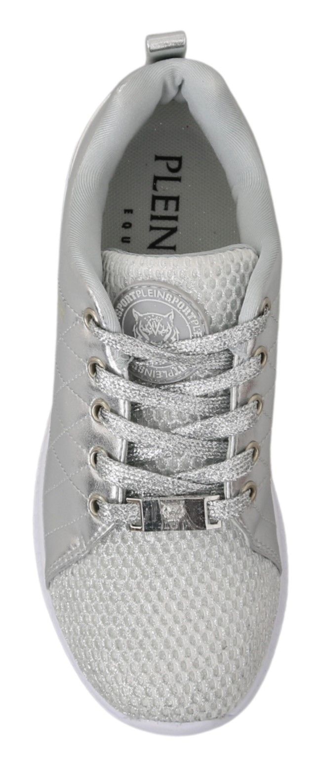 Buy Sleek Silver Sneakers for Trendsetters by Philipp Plein