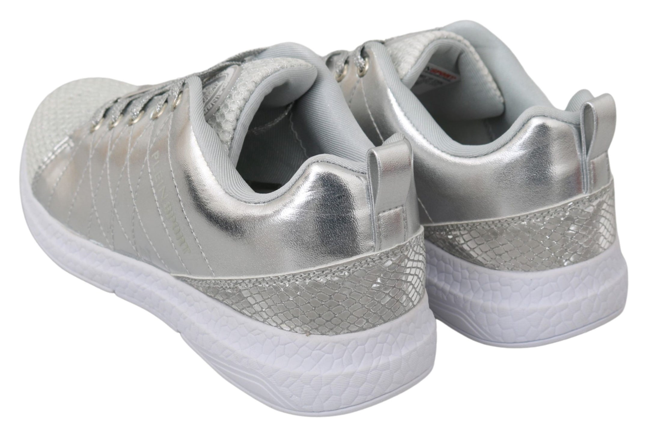 Buy Sleek Silver Sneakers for Trendsetters by Philipp Plein