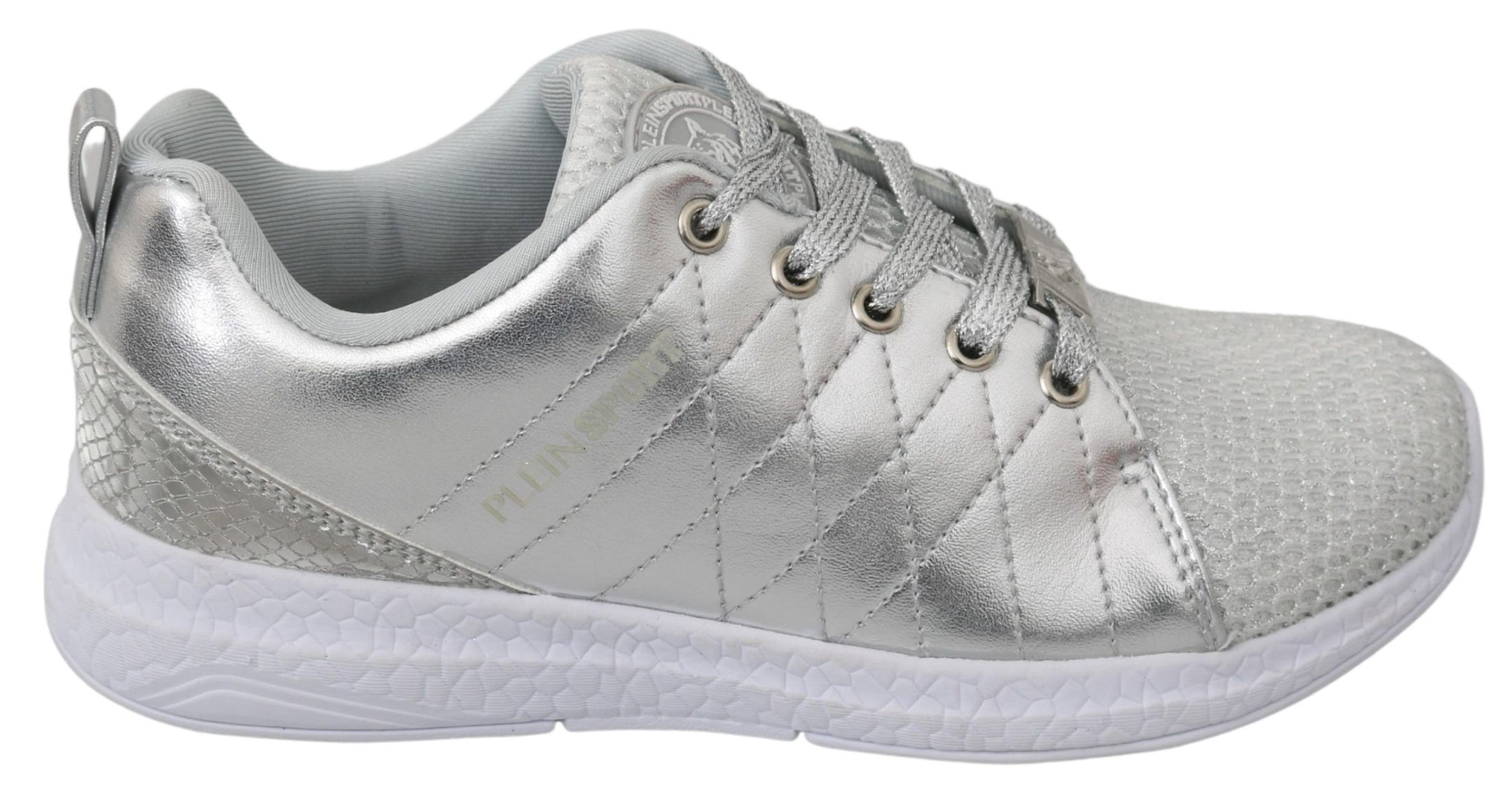 Buy Sleek Silver Sneakers for Trendsetters by Philipp Plein