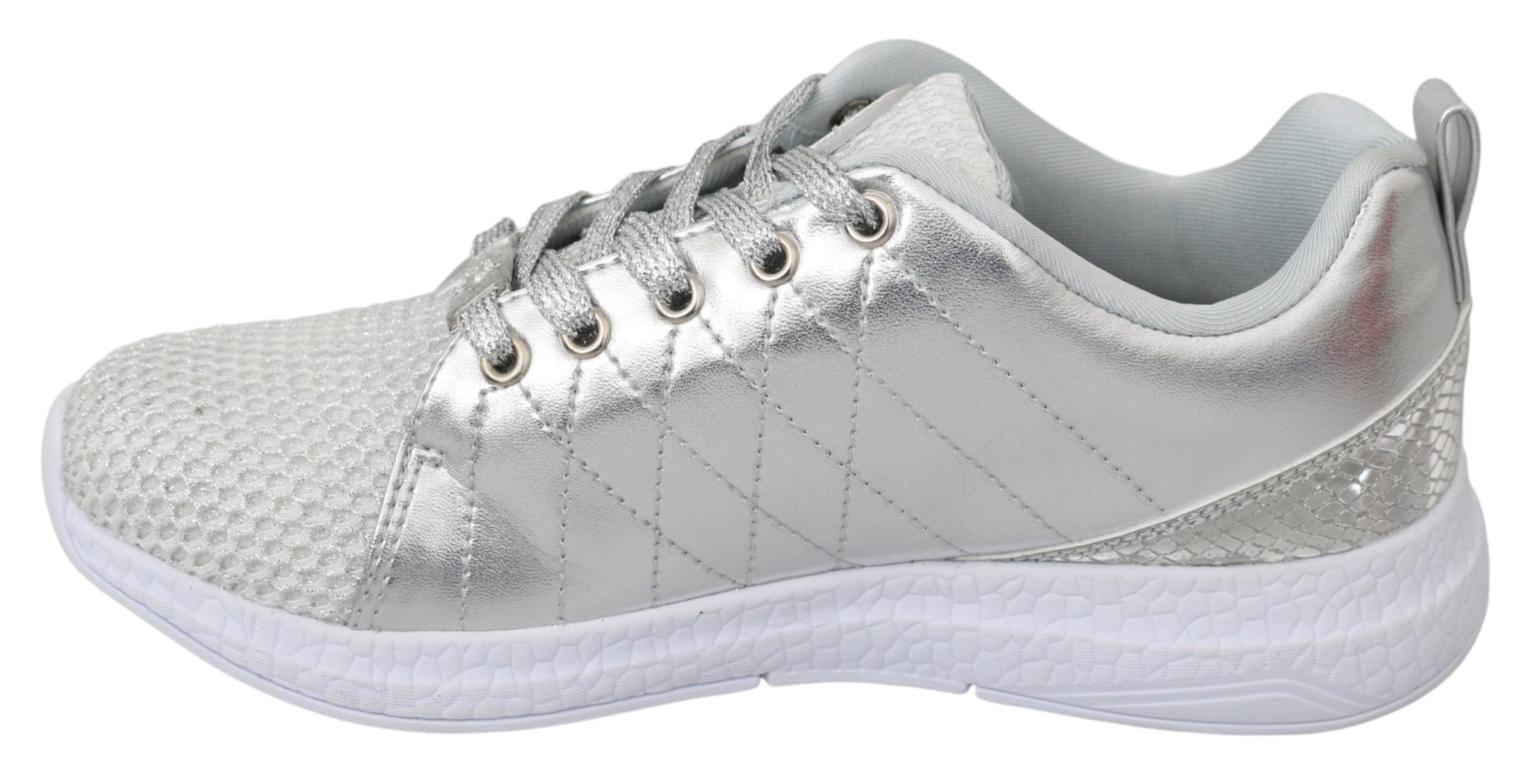 Buy Sleek Silver Sneakers for Trendsetters by Philipp Plein