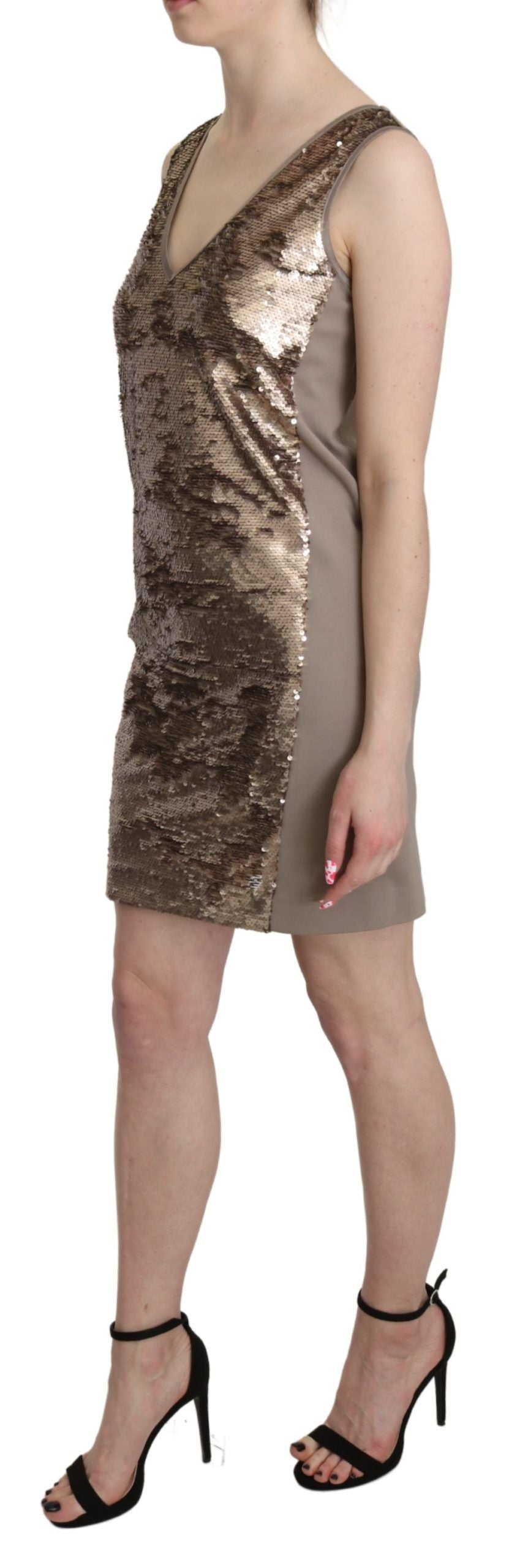 Buy Glamorous V-Neck Sleeveless Sequin Mini Dress by Liu Jo