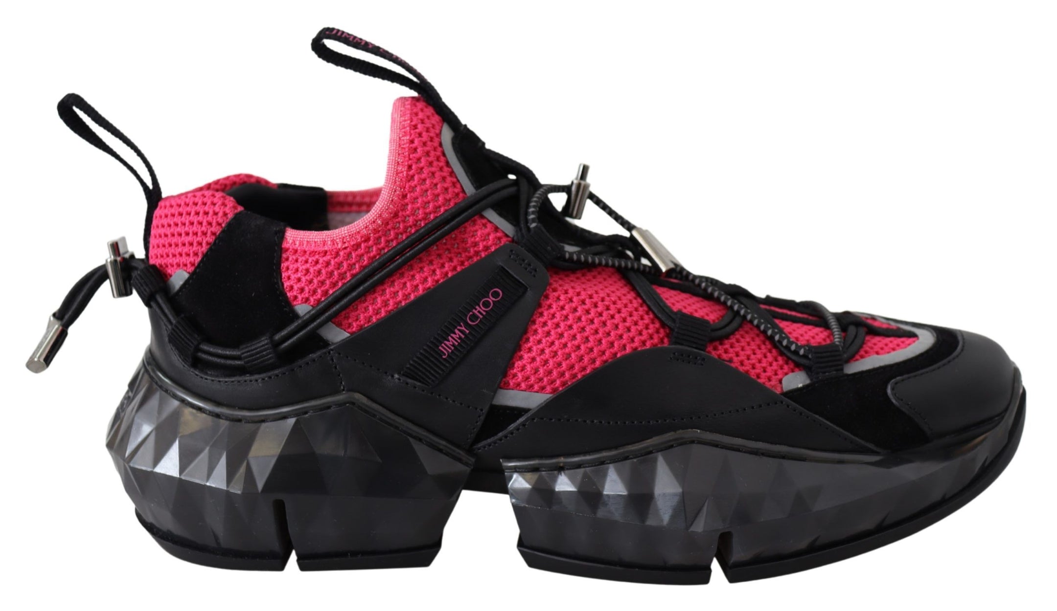 Buy Electric Elegance Leather Mesh Sneakers by Jimmy Choo