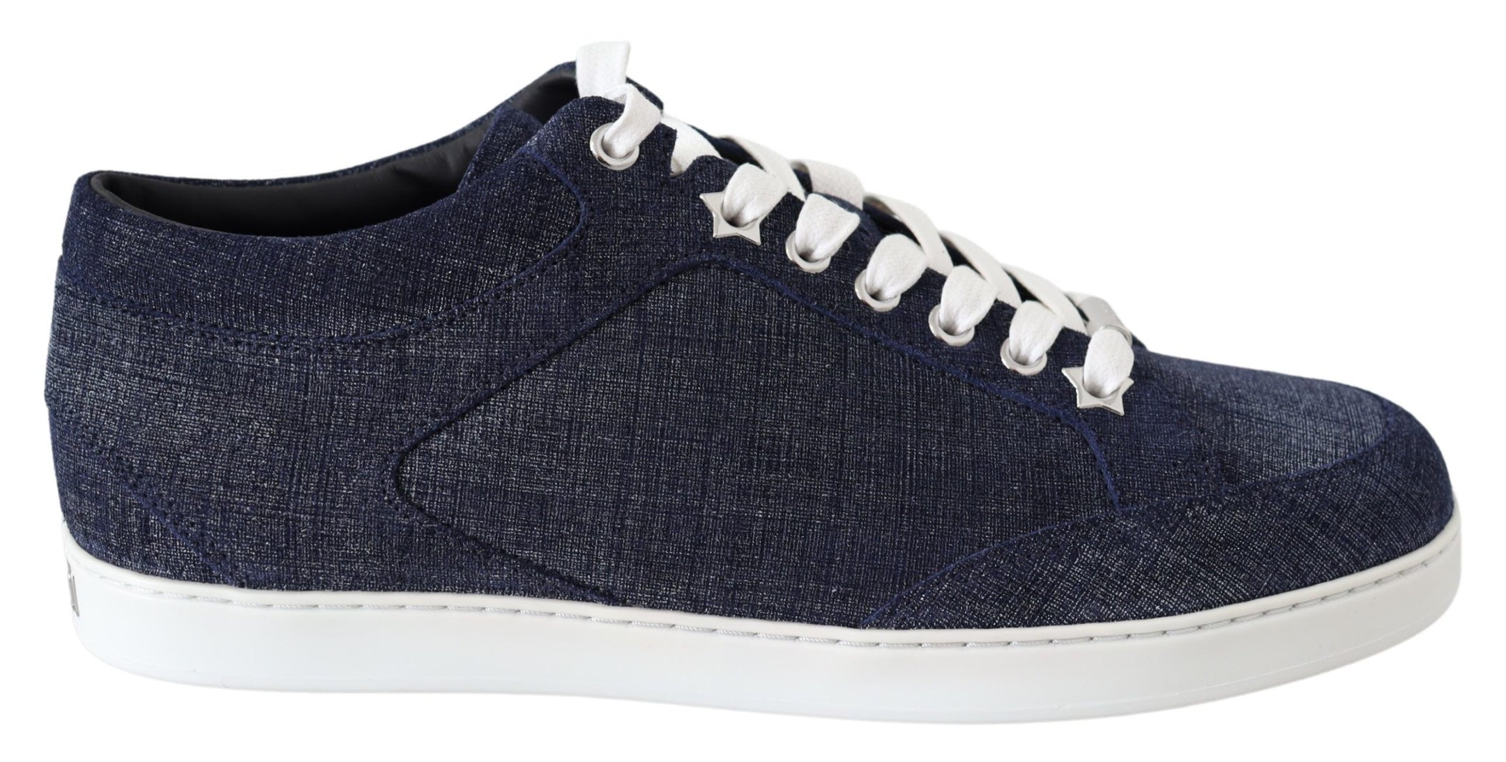 Buy Chic Slip-On Blue Denim Suede Sneakers by Jimmy Choo