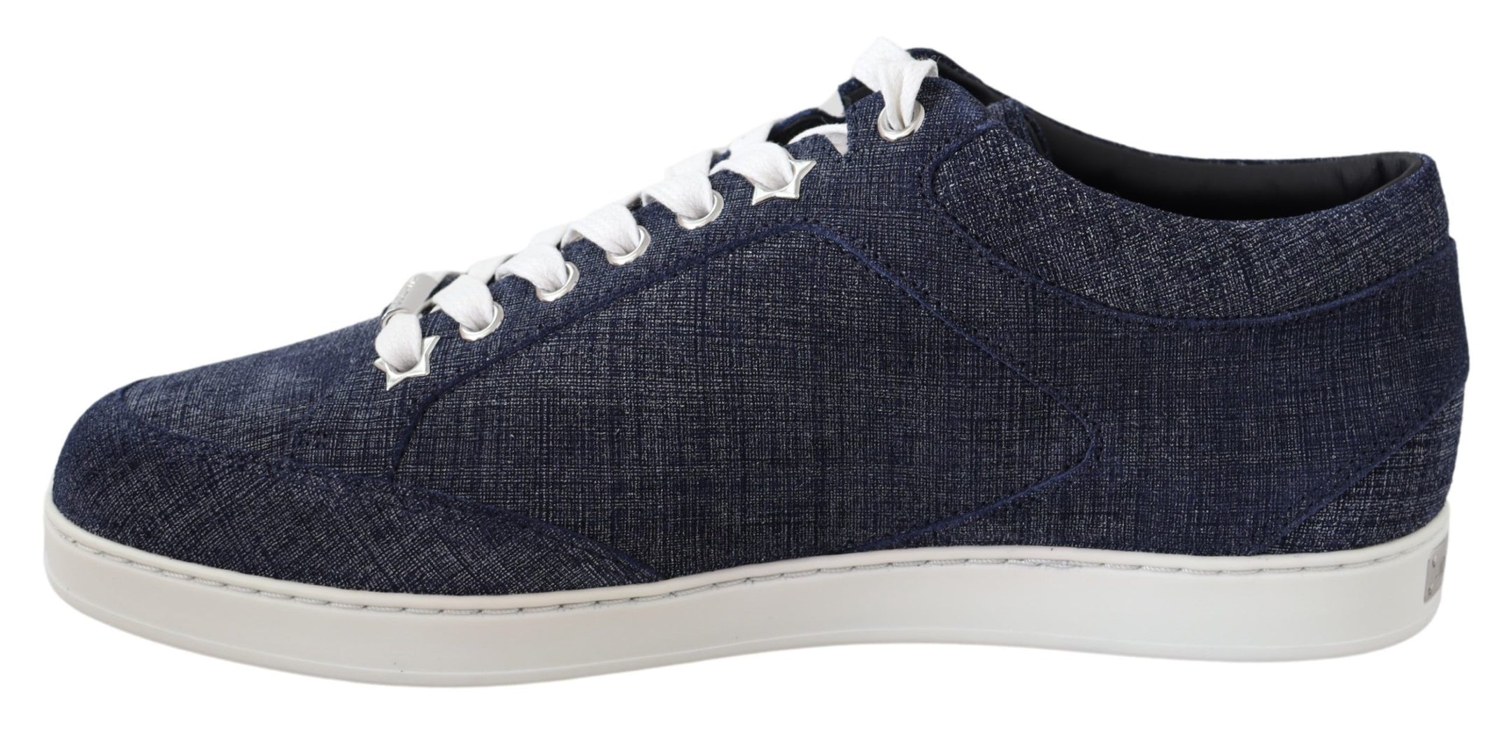 Buy Chic Slip-On Blue Denim Suede Sneakers by Jimmy Choo