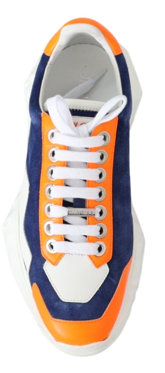 Buy Electric Elegance Leather Mix Sneakers by Jimmy Choo