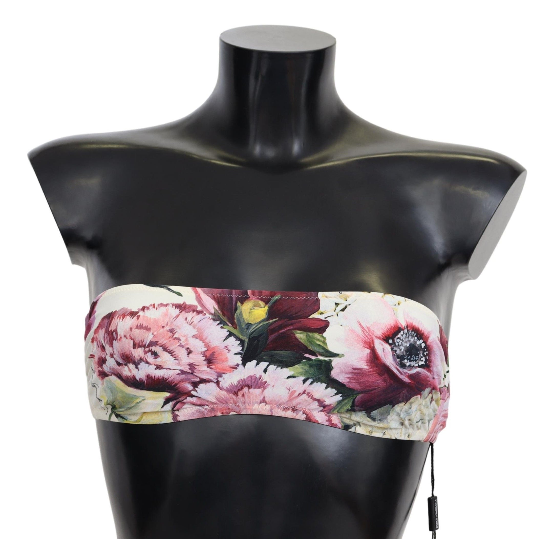 Buy Multicolor Floral Bikini Top - Elegant Summer Wear by Dolce & Gabbana