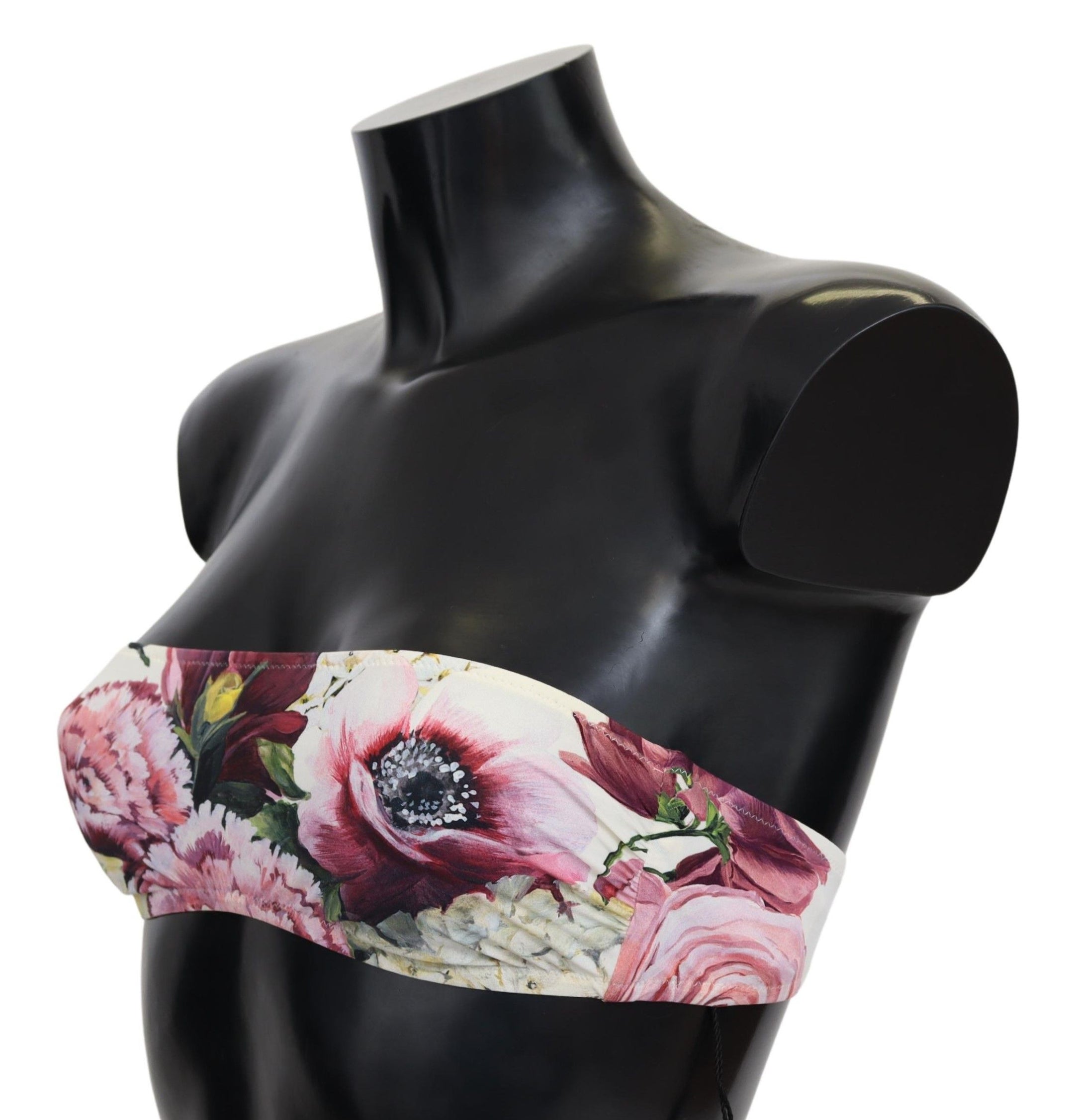 Buy Multicolor Floral Bikini Top - Elegant Summer Wear by Dolce & Gabbana