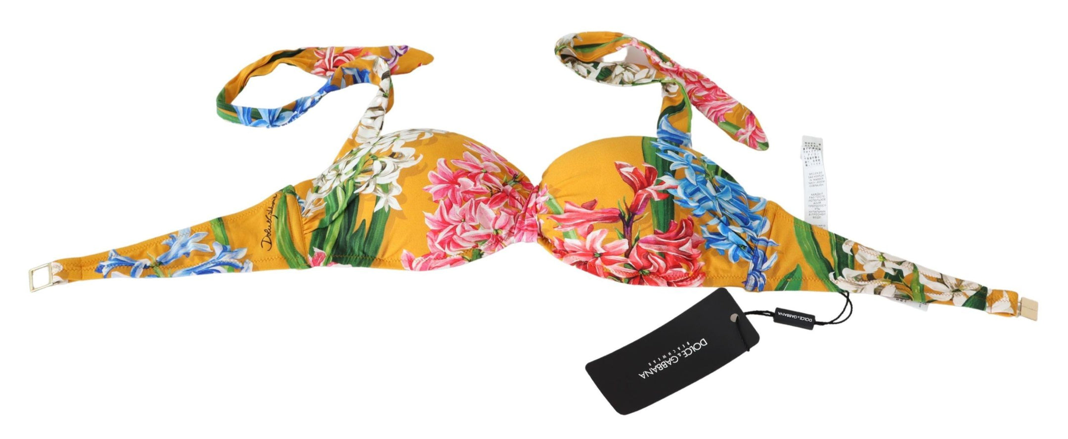 Buy Sunny Floral Bikini Top - Summer Elegance by Dolce & Gabbana