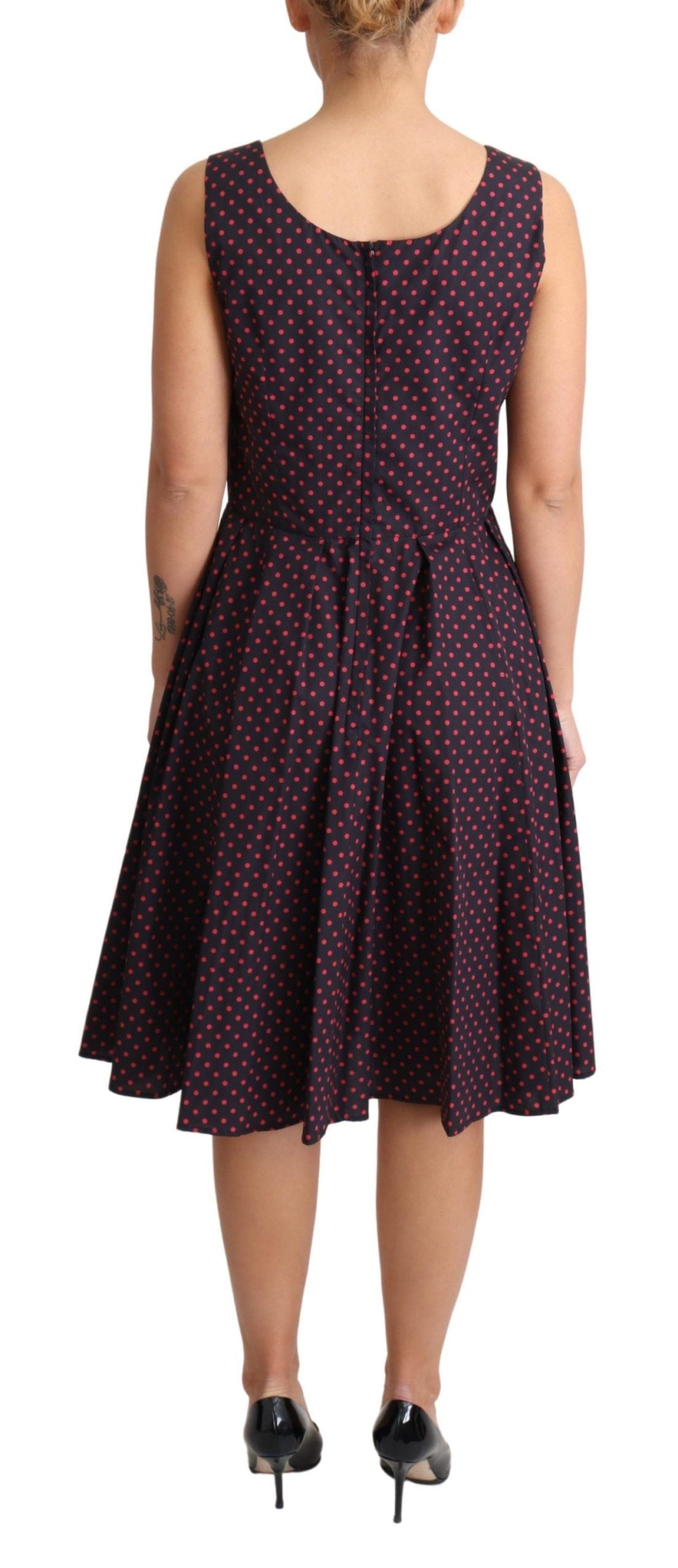 Buy Chic Polka Dotted A-Line Sleeveless Dress by Dolce & Gabbana