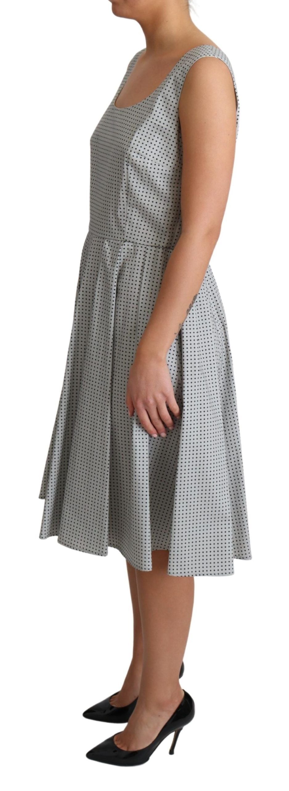 Buy Chic Polka Dotted Sleeveless A-Line Dress by Dolce & Gabbana