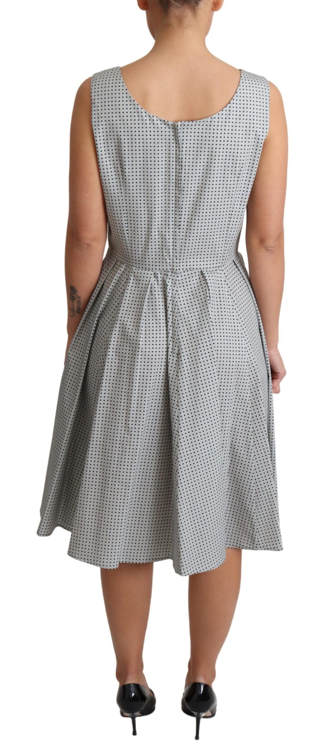 Buy Chic Polka Dotted Sleeveless A-Line Dress by Dolce & Gabbana