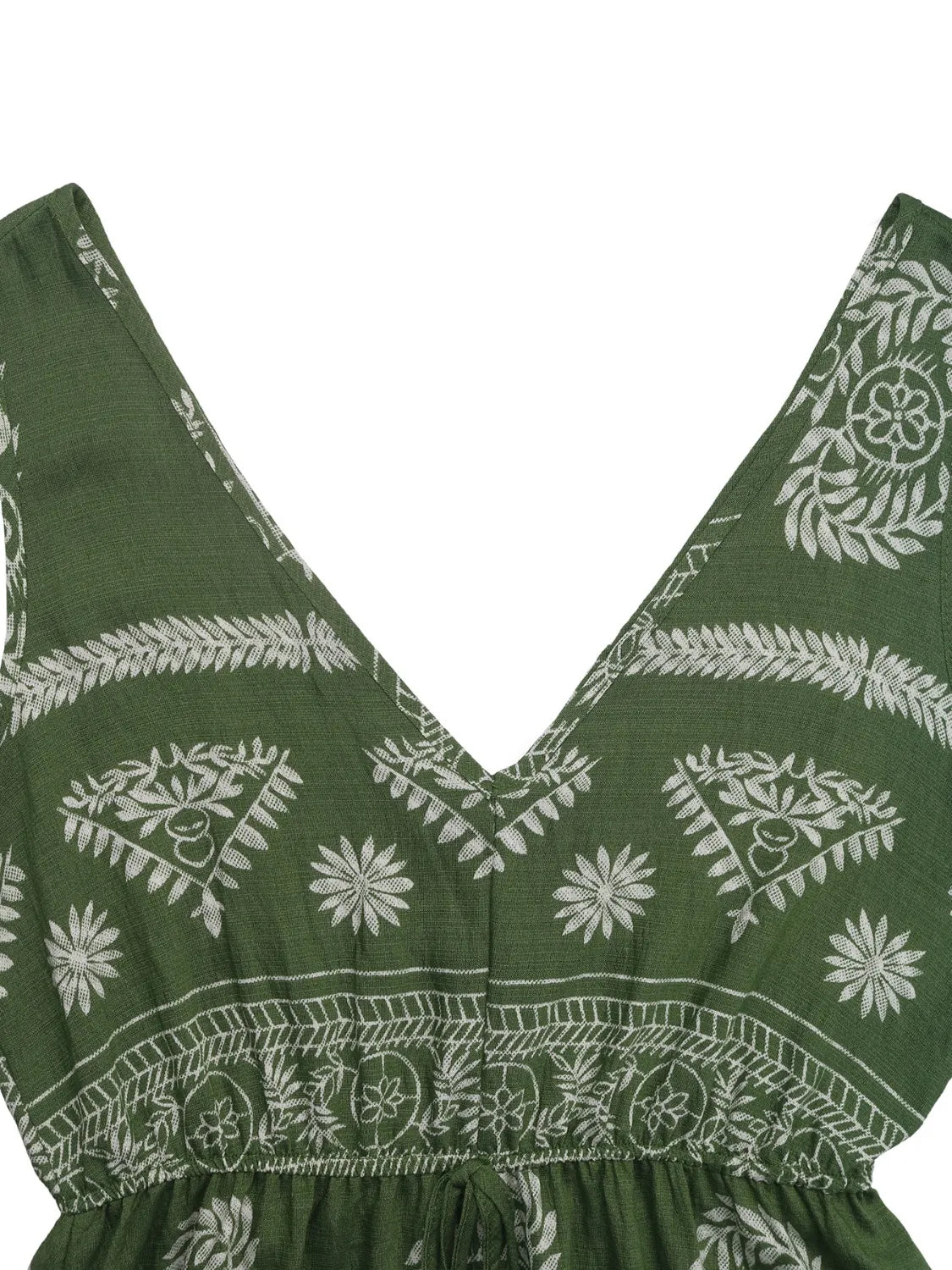 Buy Printed V-Neck Sleeveless Dress by Faz