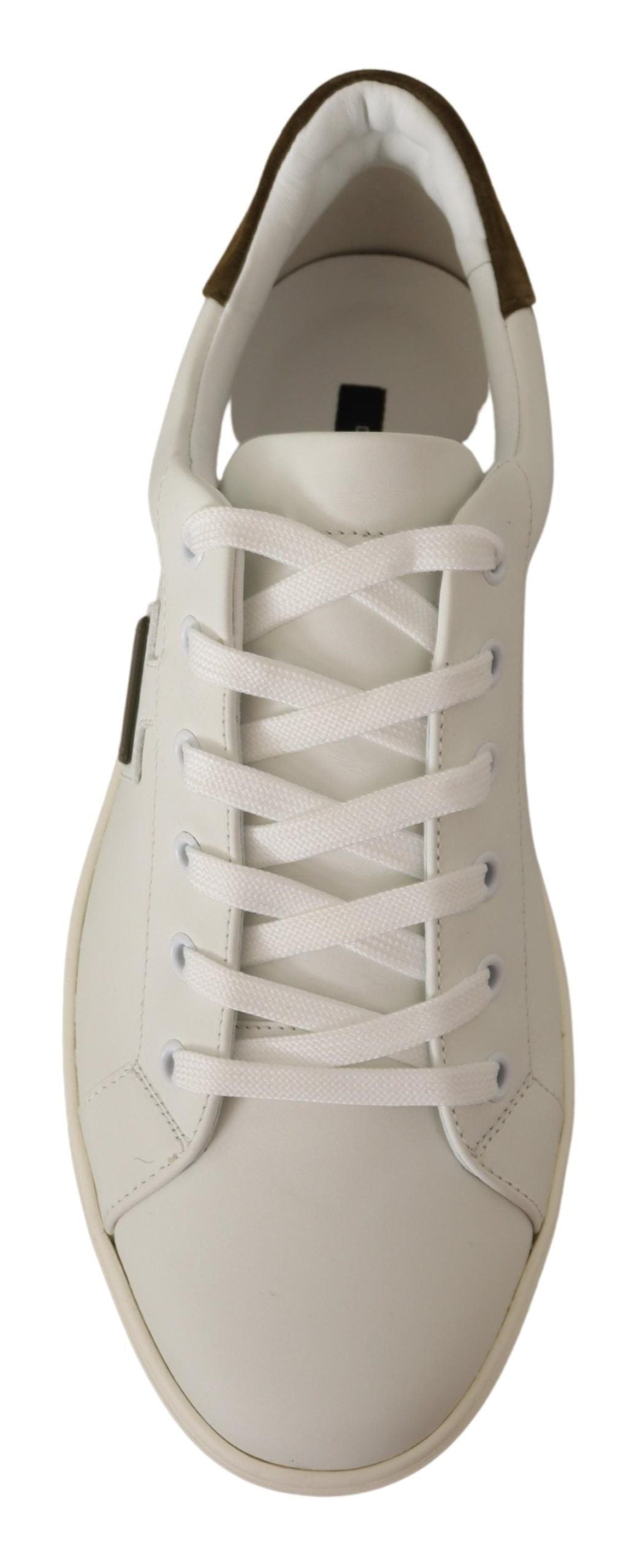 Buy Chic White Leather Sneakers for Men by Dolce & Gabbana