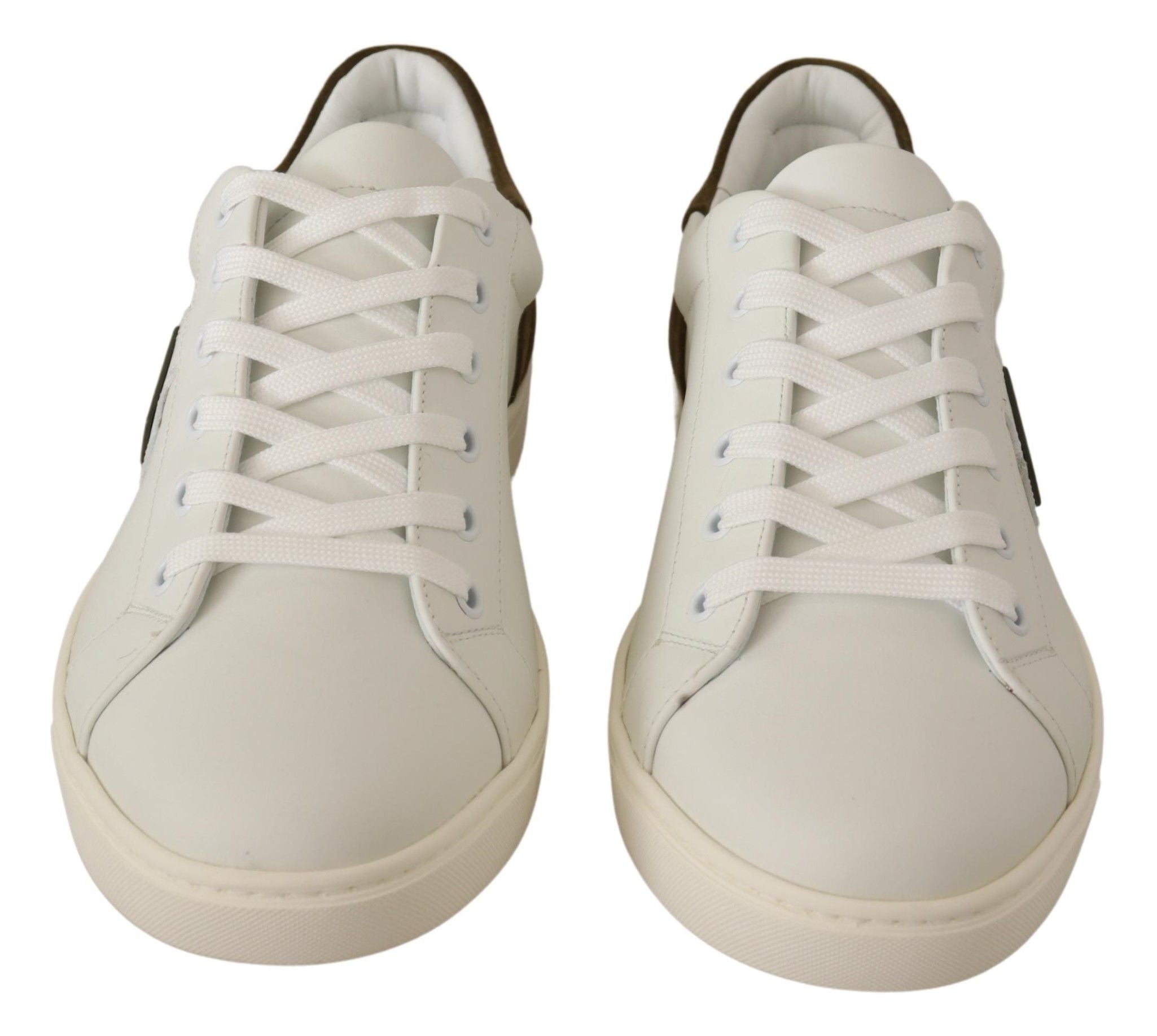 Buy Chic White Leather Sneakers for Men by Dolce & Gabbana