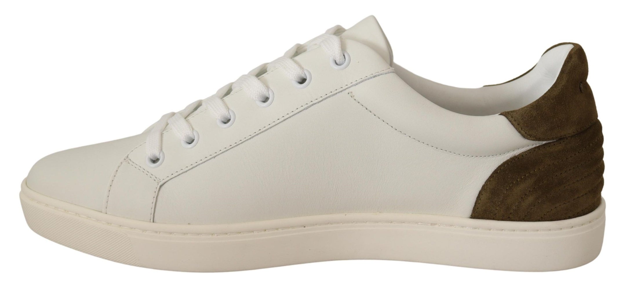 Buy Chic White Leather Sneakers for Men by Dolce & Gabbana