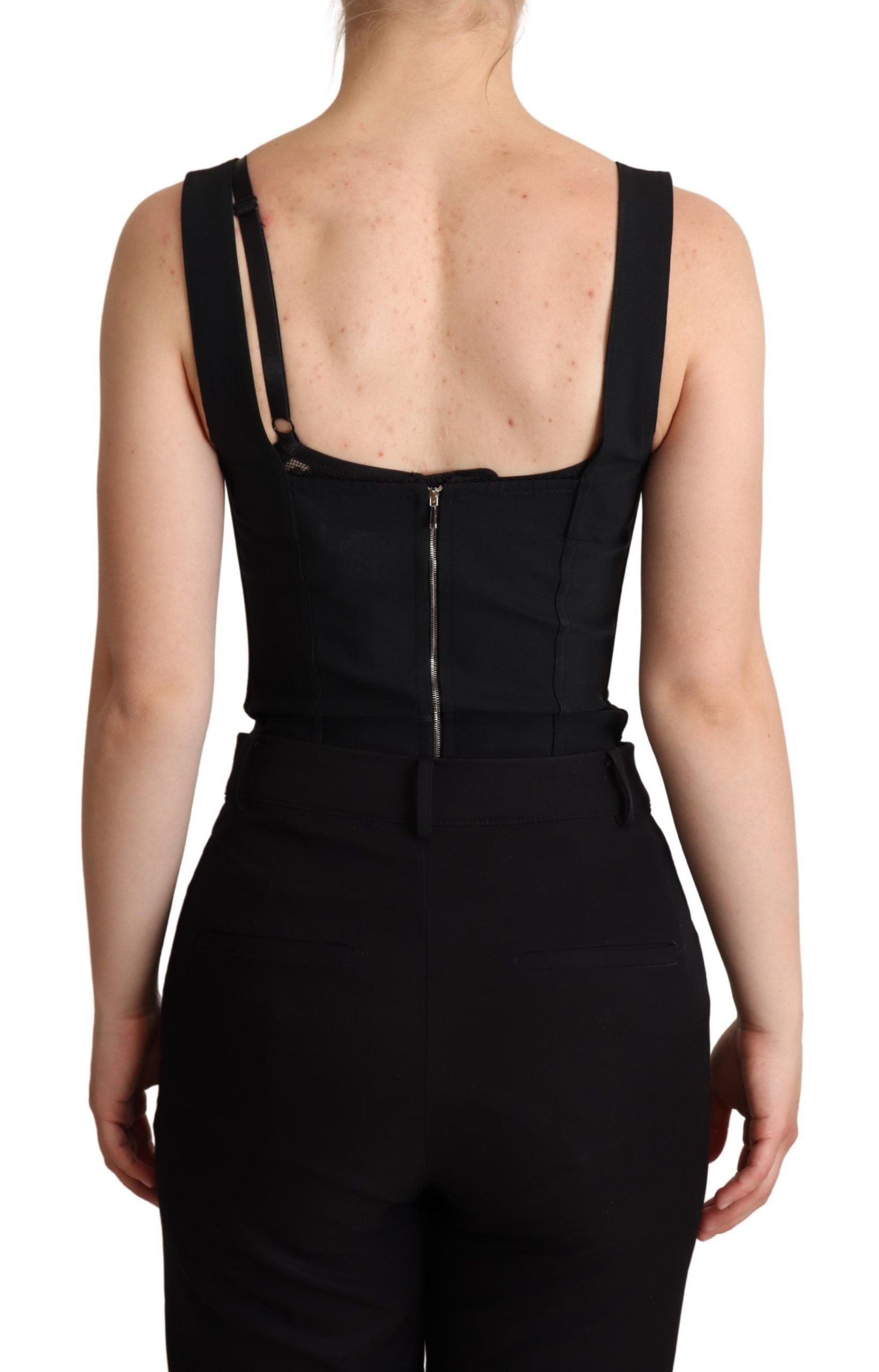 Buy Elegant Black Lace Bodysuit Corset Dress by Dolce & Gabbana