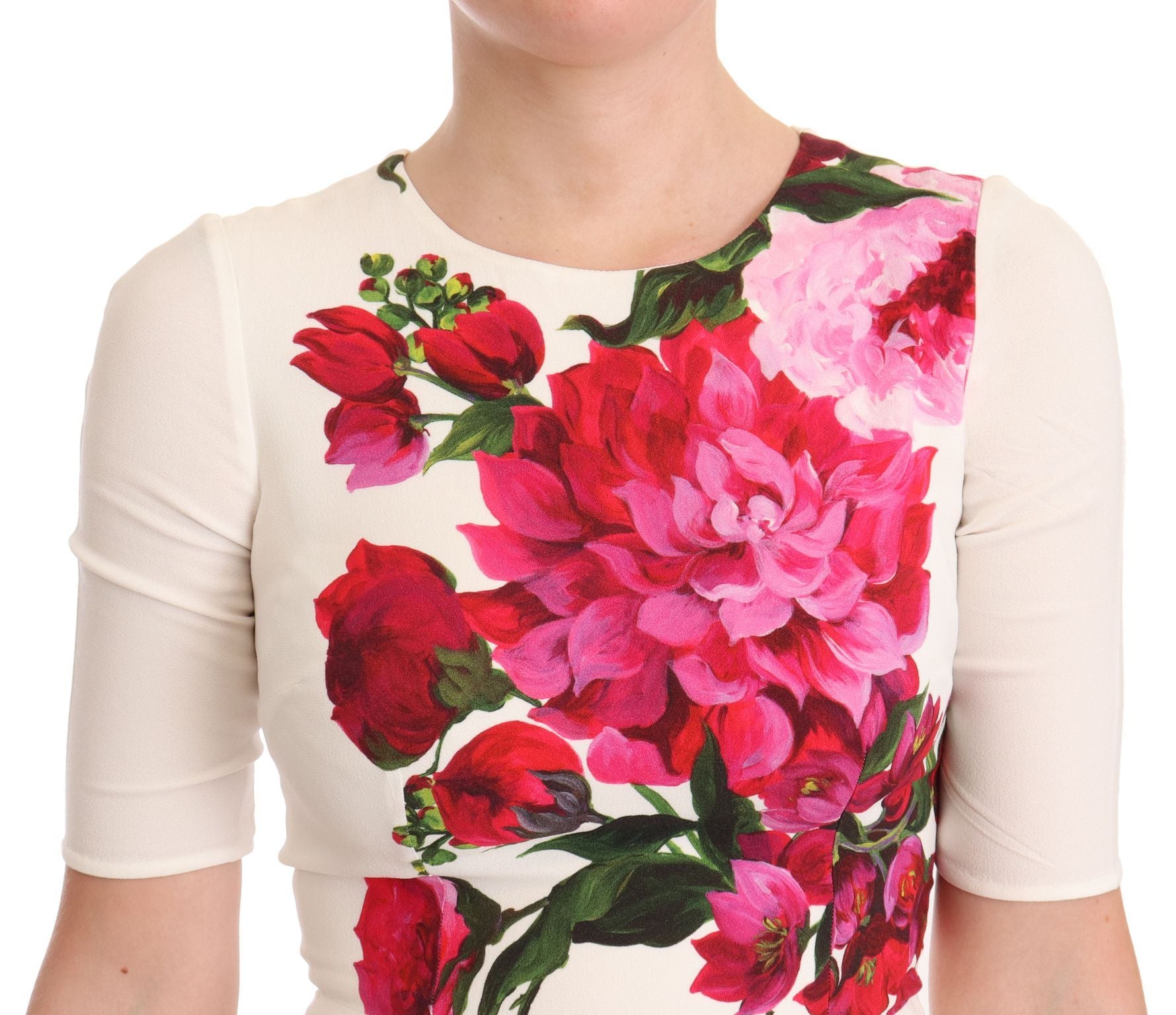 Buy Elegant Floral Midi Bodycon Dress by Dolce & Gabbana