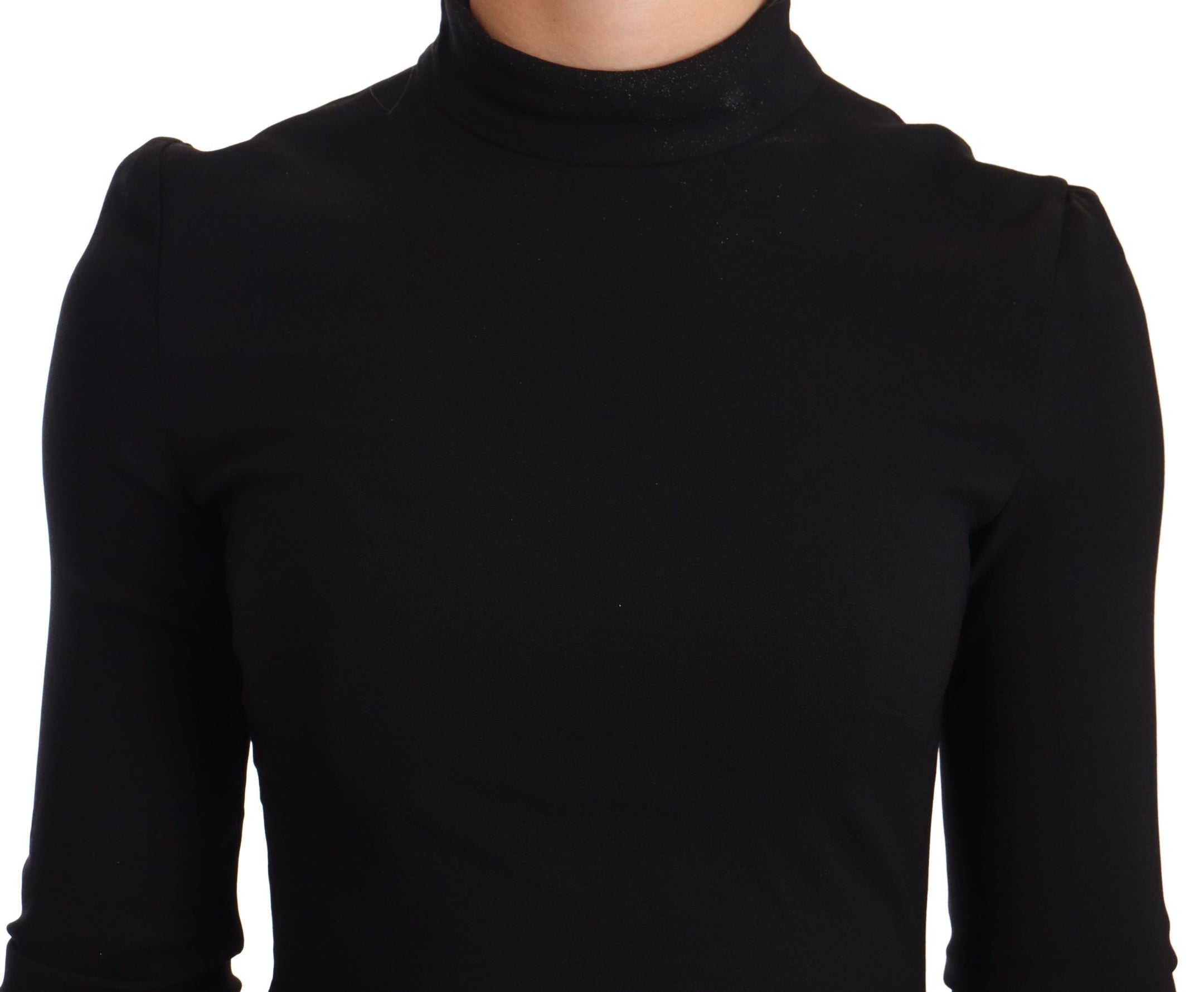 Buy Elegant Black Turtleneck Sheath Dress by Dolce & Gabbana