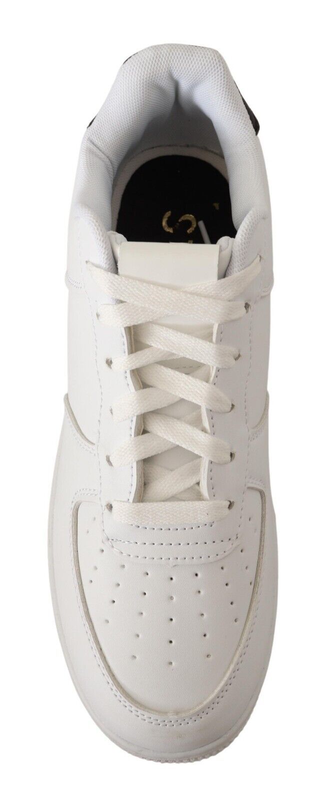 Buy Chic White Leather Low Top Sneakers by SIGNS