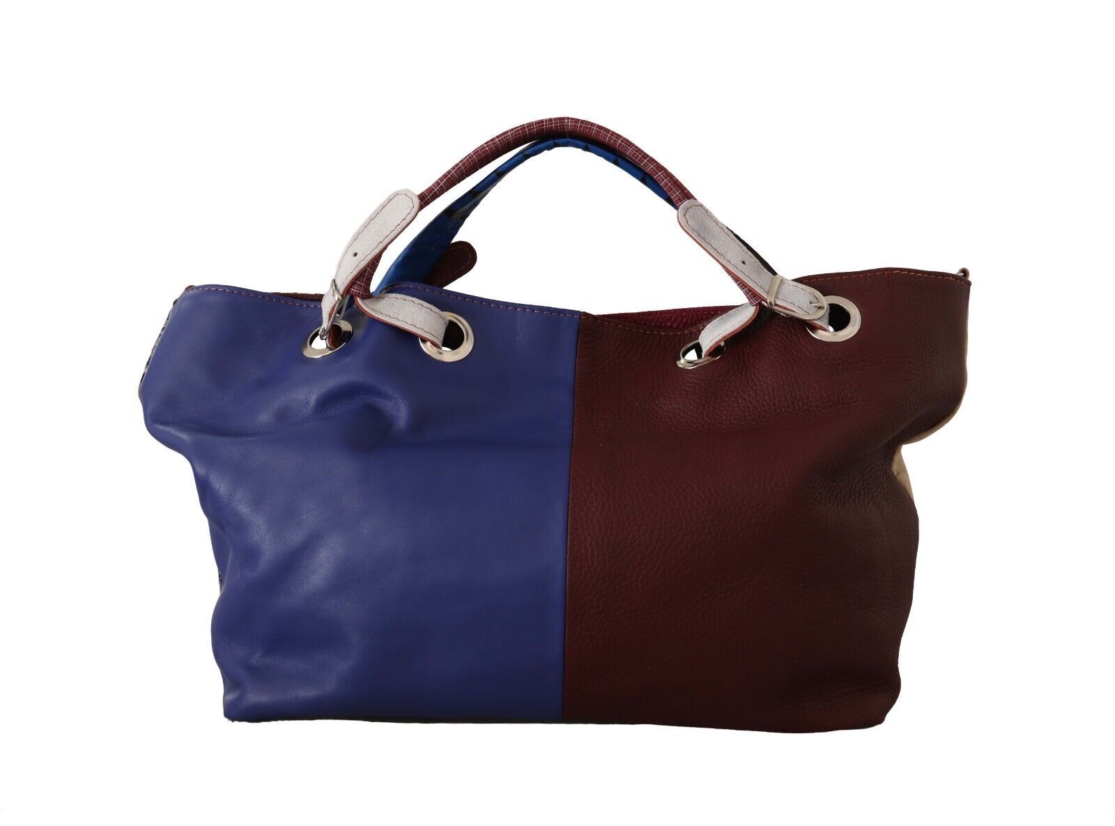 Buy Chic Multicolor Leather Shoulder Tote Bag by EBARRITO