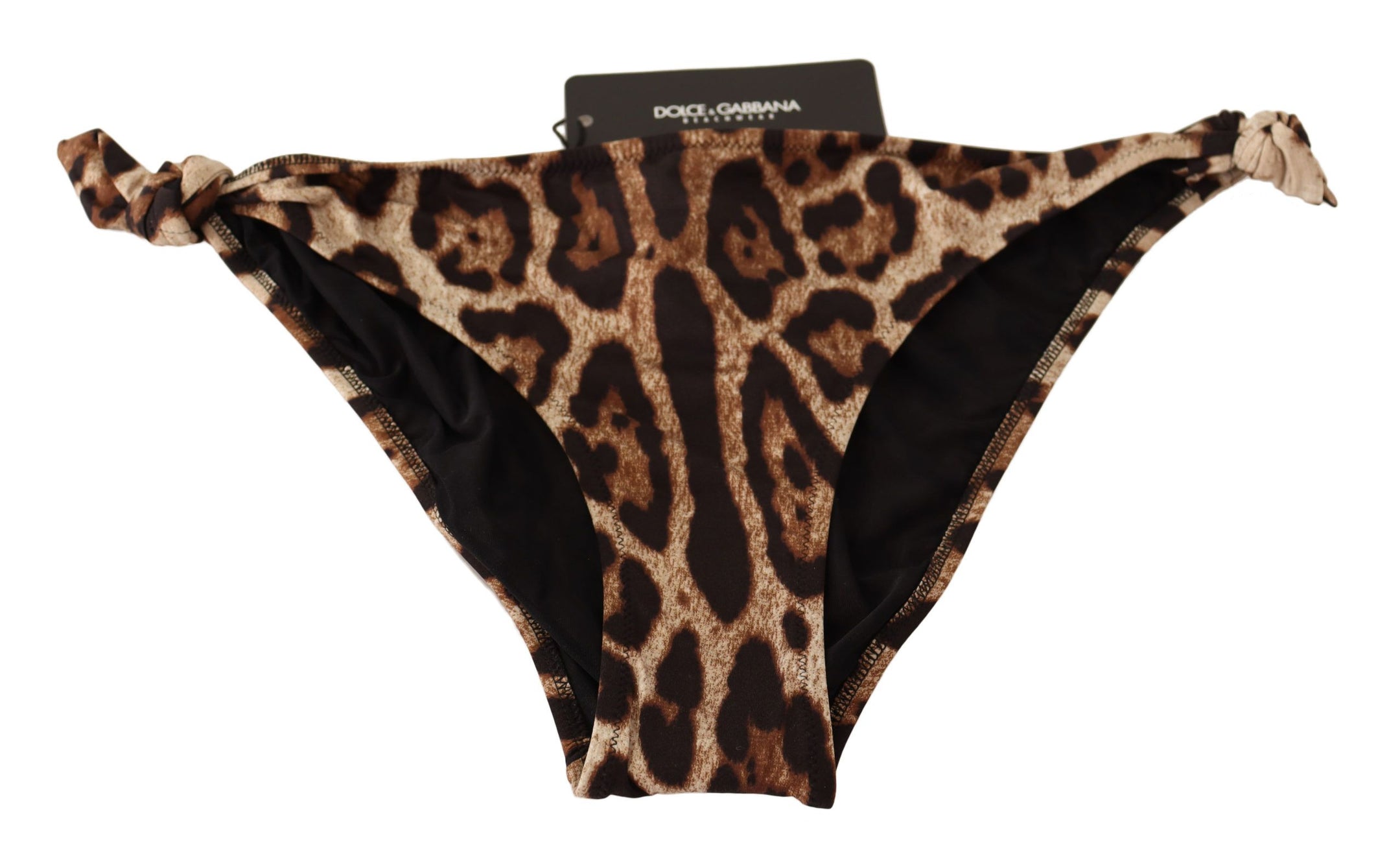 Buy Elegant Leopard Print Bikini Bottom by Dolce & Gabbana