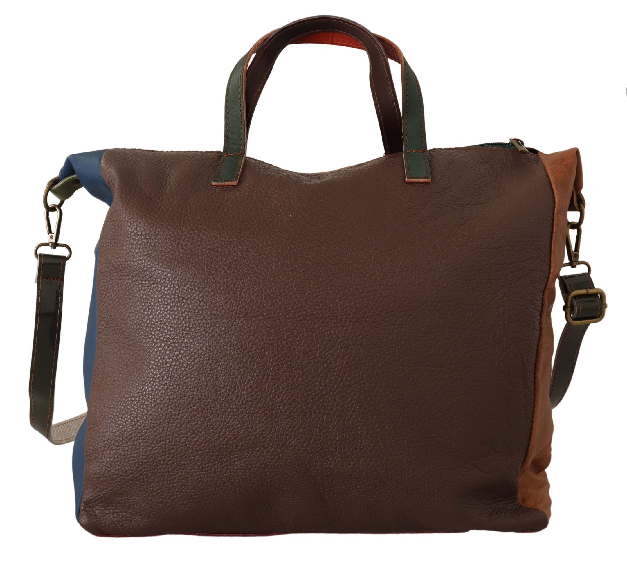 Buy Multicolor Leather Shoulder Tote Bag by EBARRITO