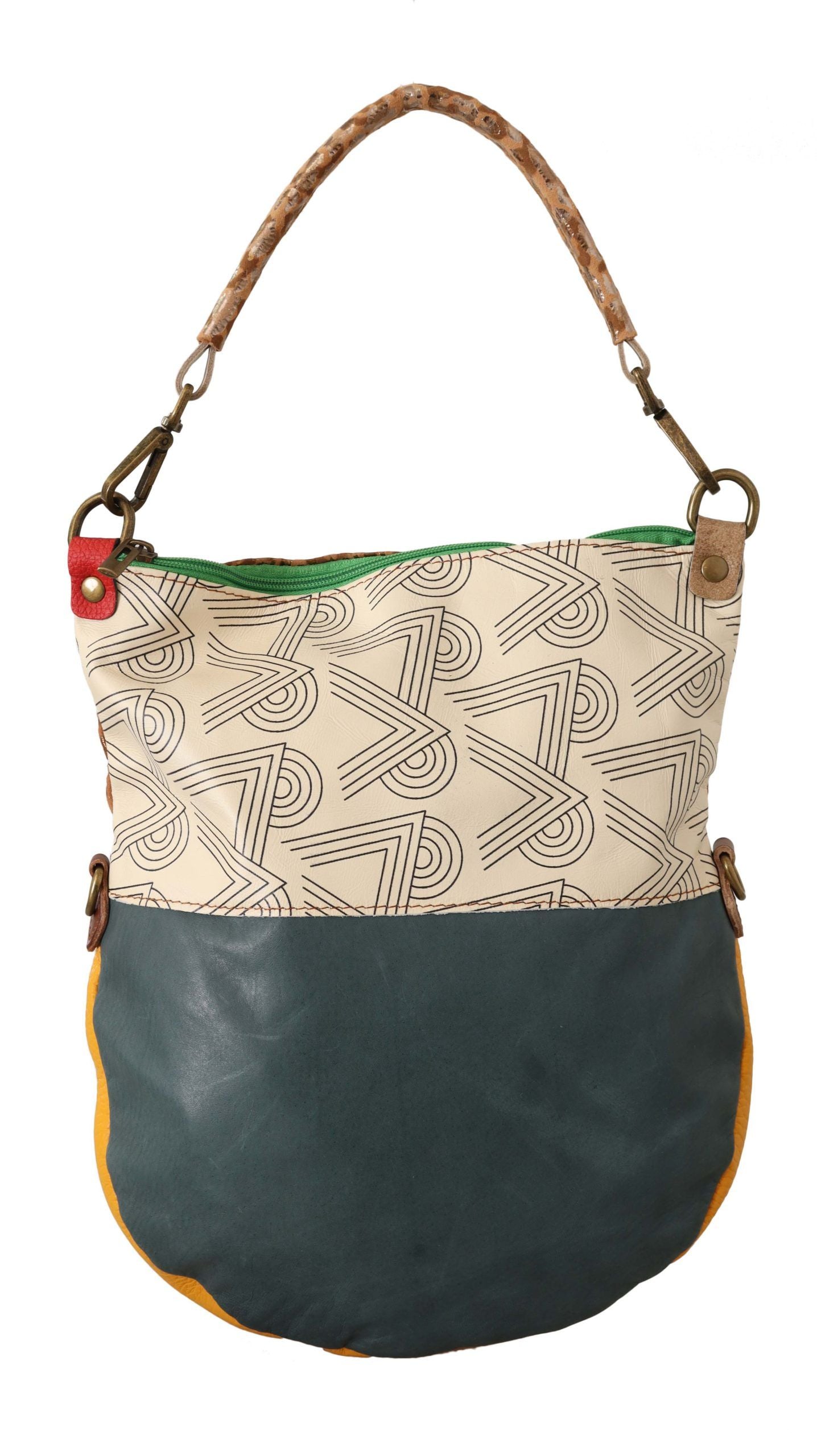 Buy Chic Multicolor Leather Shoulder Bag by EBARRITO