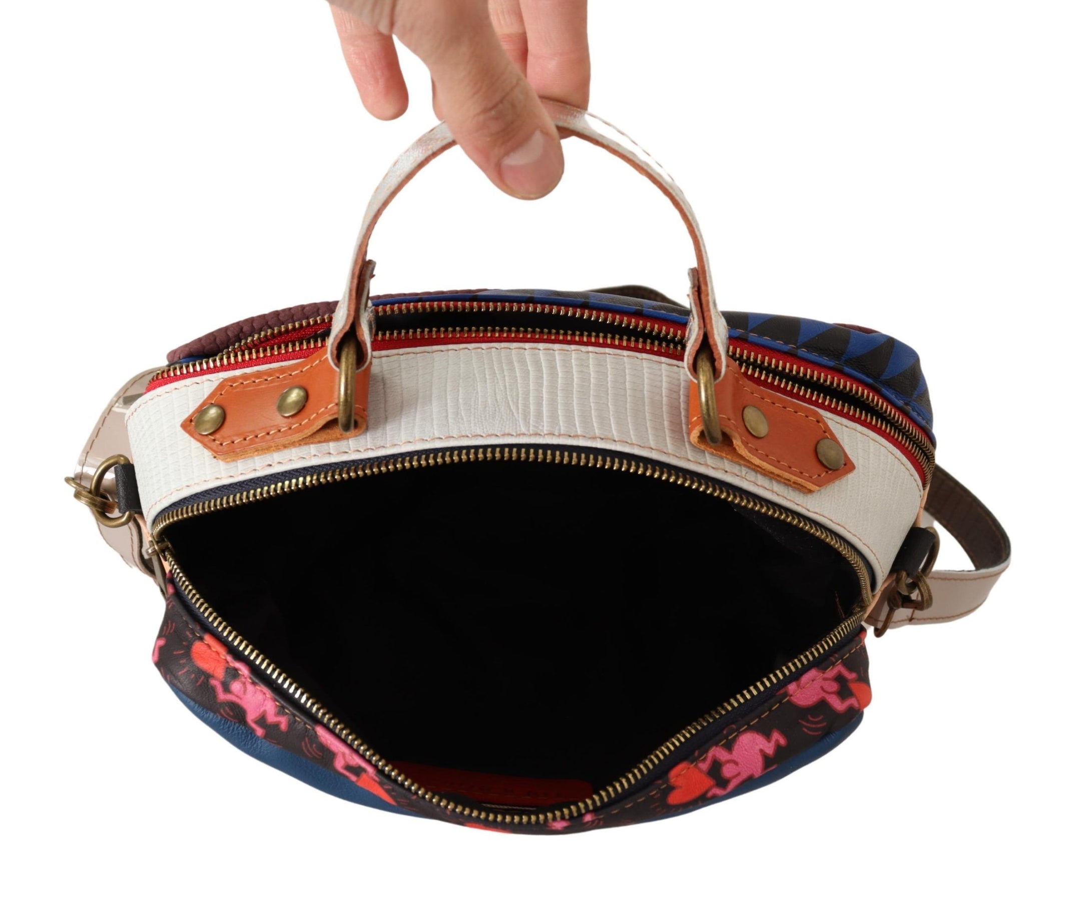 Buy Chic Multicolor Leather Shoulder Bag by EBARRITO