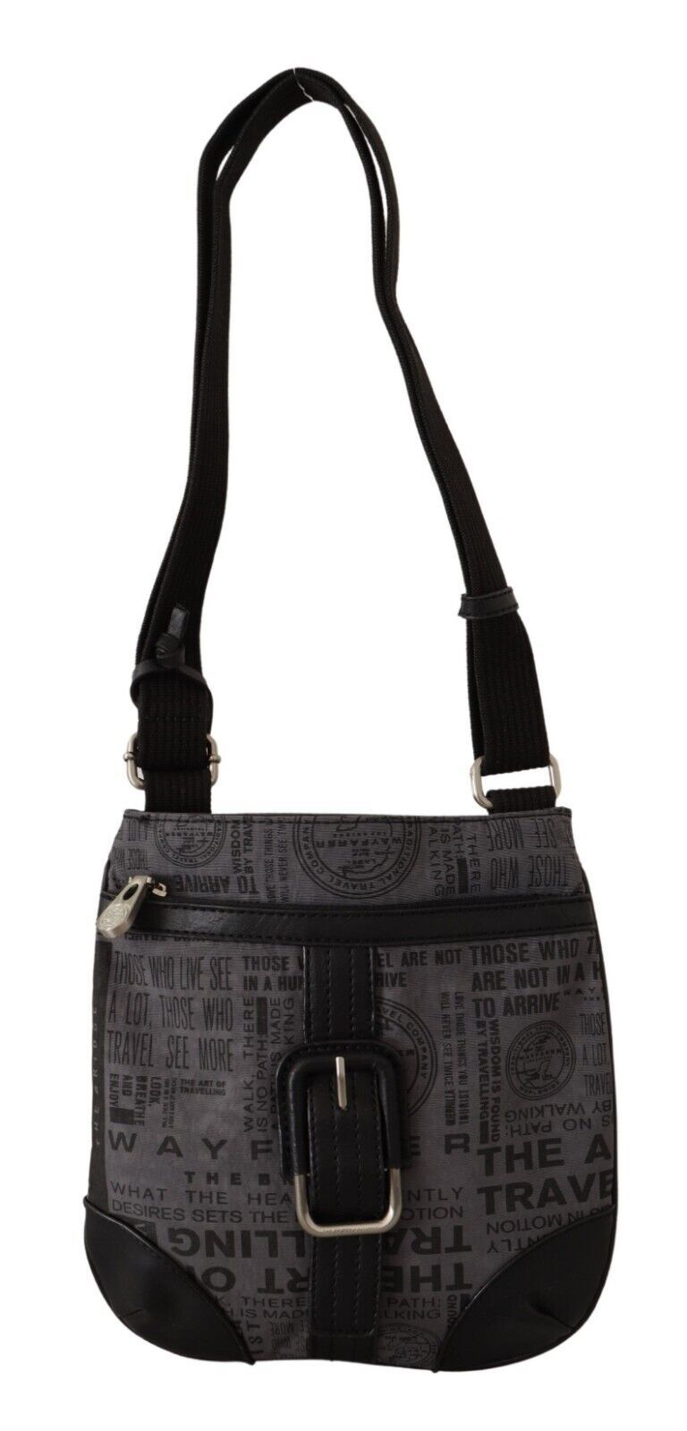 Buy Chic Gray Fabric Crossbody Bag by WAYFARER