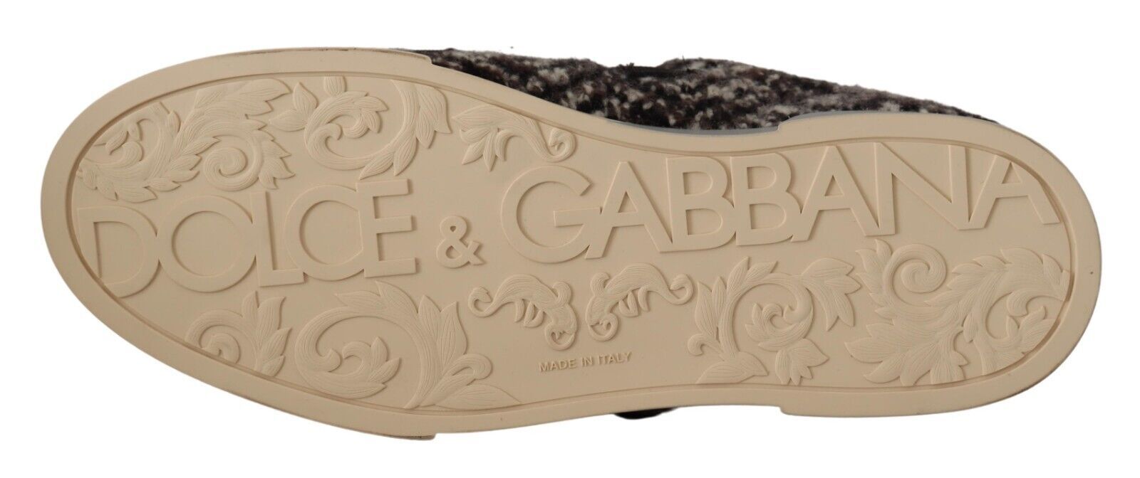 Buy Silver Elegance Leather Sneakers by Dolce & Gabbana