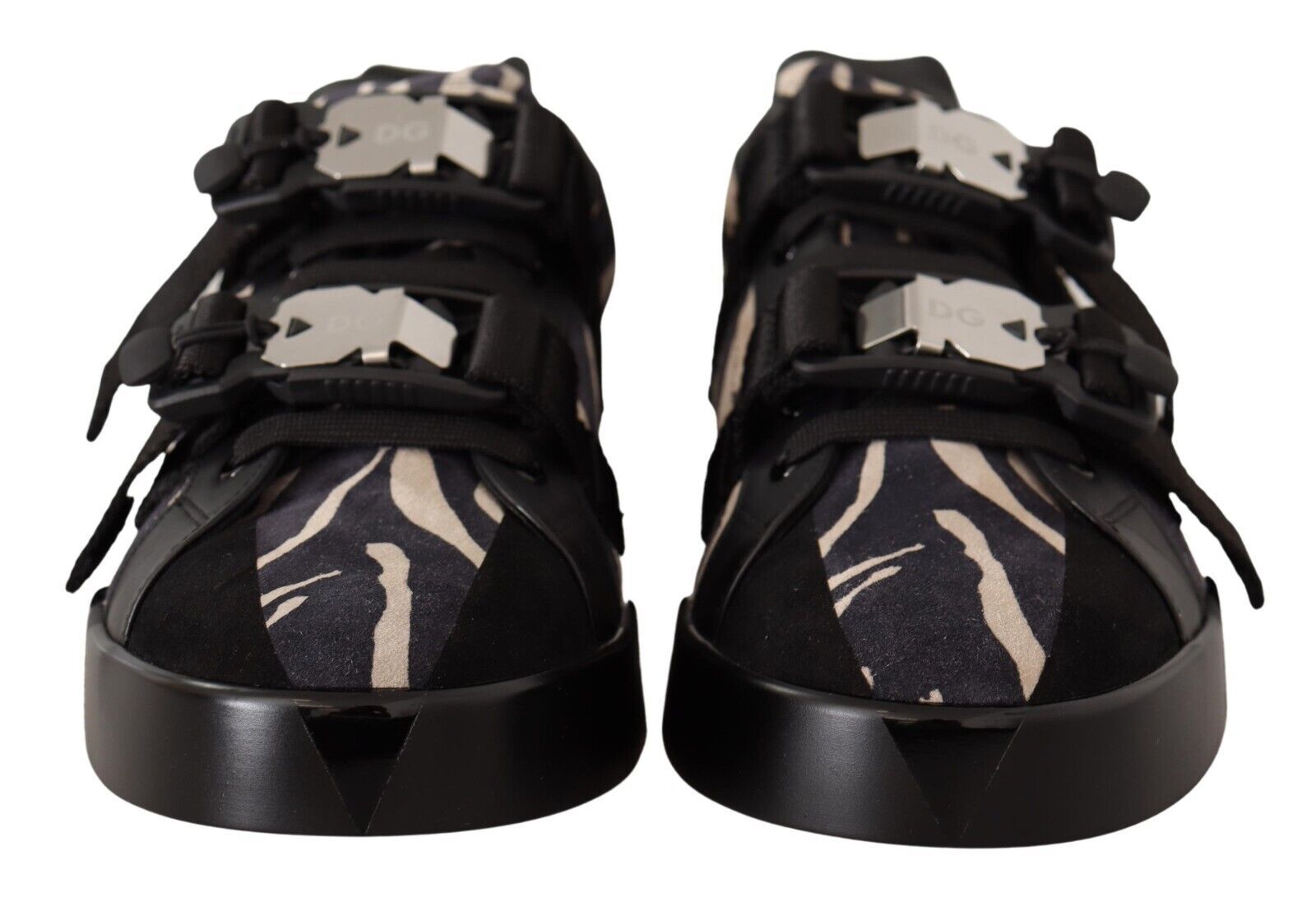 Buy Zebra Suede Low Top Fashion Sneakers by Dolce & Gabbana