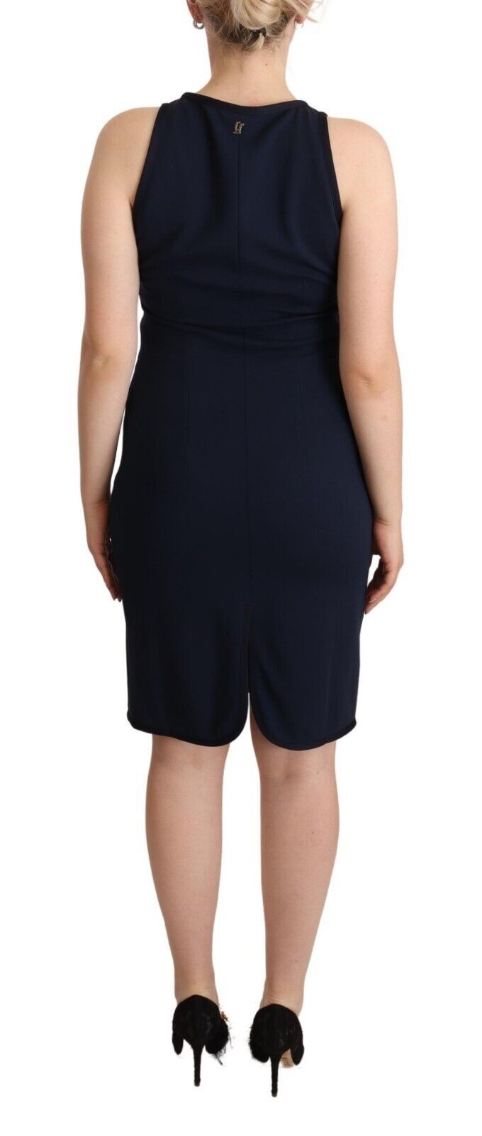 Buy Sleeveless Navy Knee-Length Sheath Dress by John Galliano