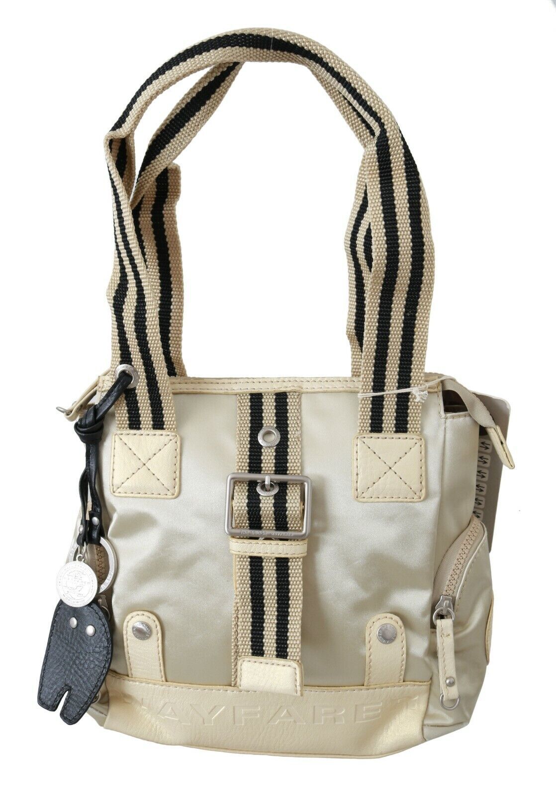 Buy Chic Beige Fabric Handbag by WAYFARER