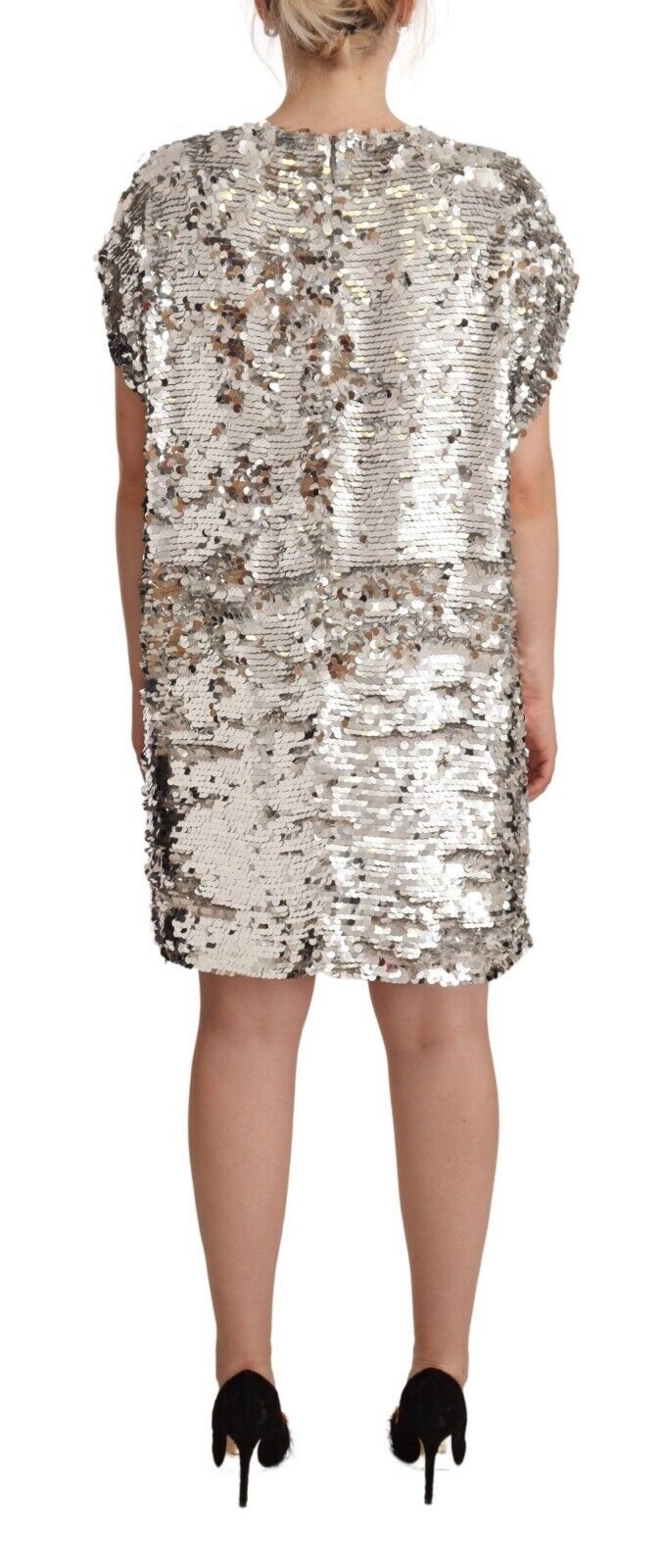 Buy Elegant Sequined Boat Neck Mini Dress by MSGM