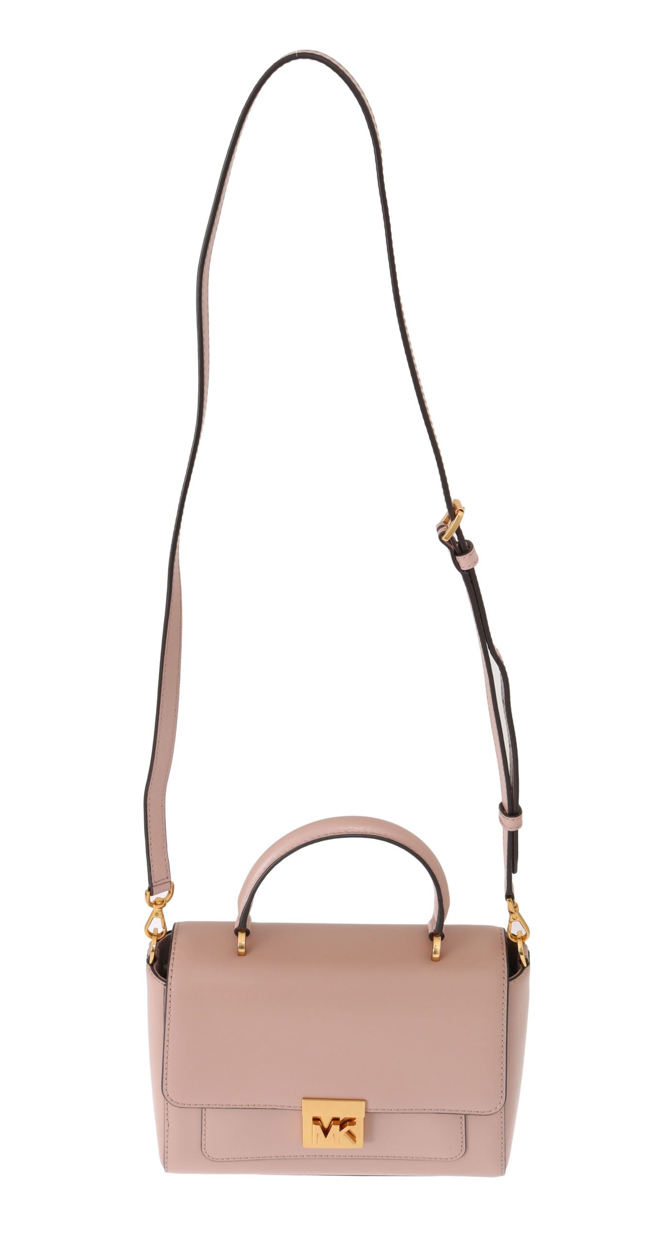 Buy Elegant Pink Leather Mindy Shoulder Bag by Michael Kors