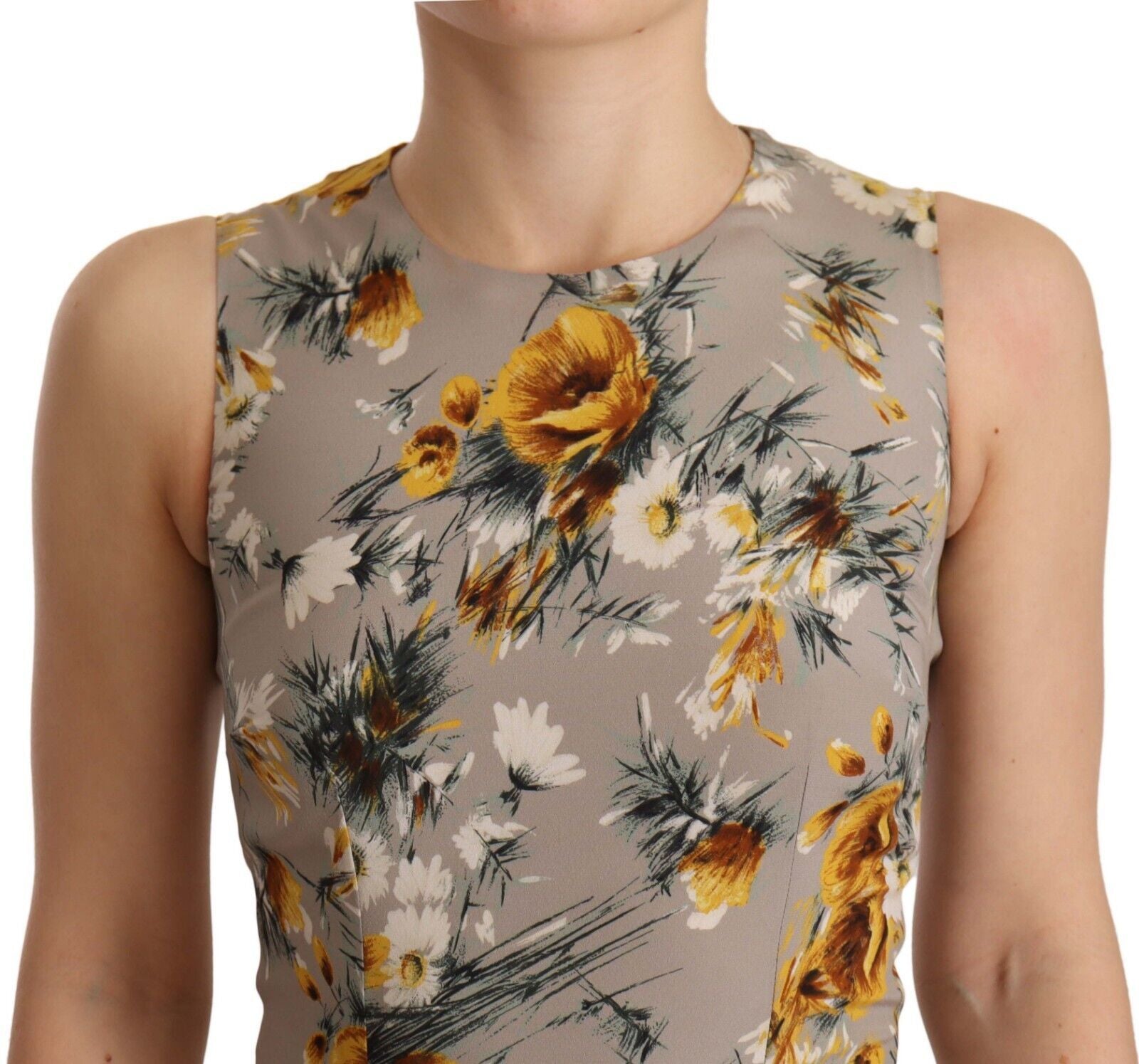 Buy Elegant Floral Sheath Mini Dress by Dolce & Gabbana