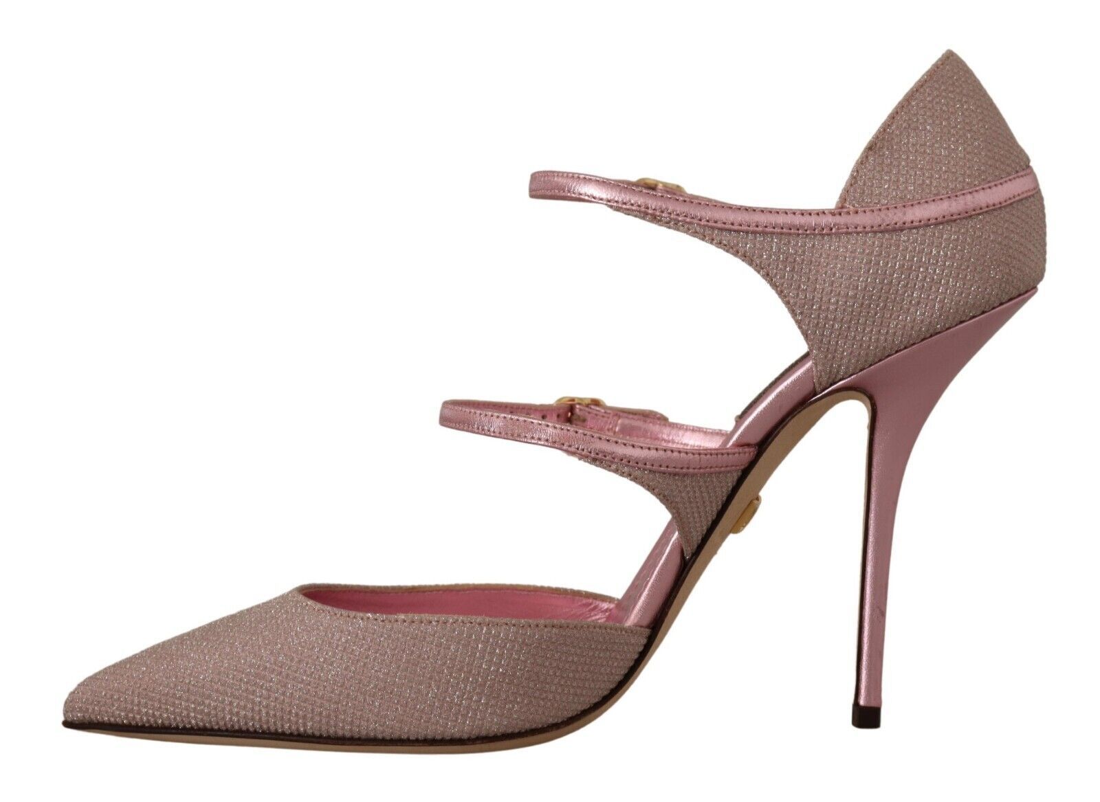 Buy Pink Glitter High Heel Sandals by Dolce & Gabbana