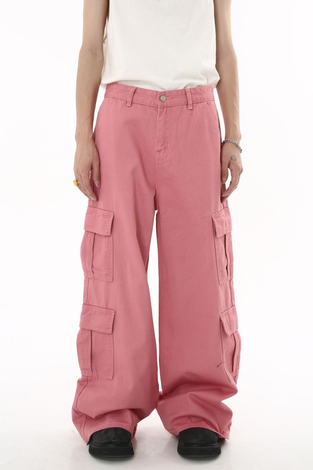 Wide Leg Cargo Jeans