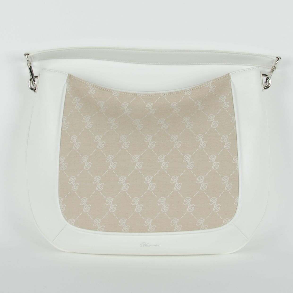 White Cotton Women Crossbody Bag