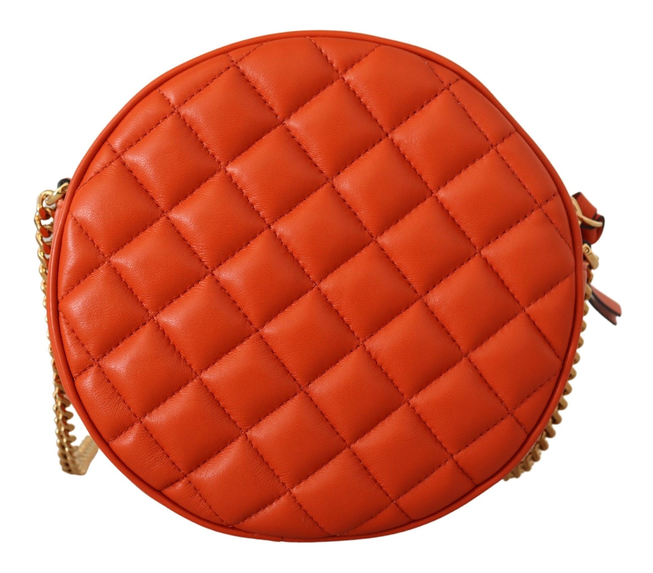 Buy Elegant Round Nappa Leather Crossbody Bag by Versace